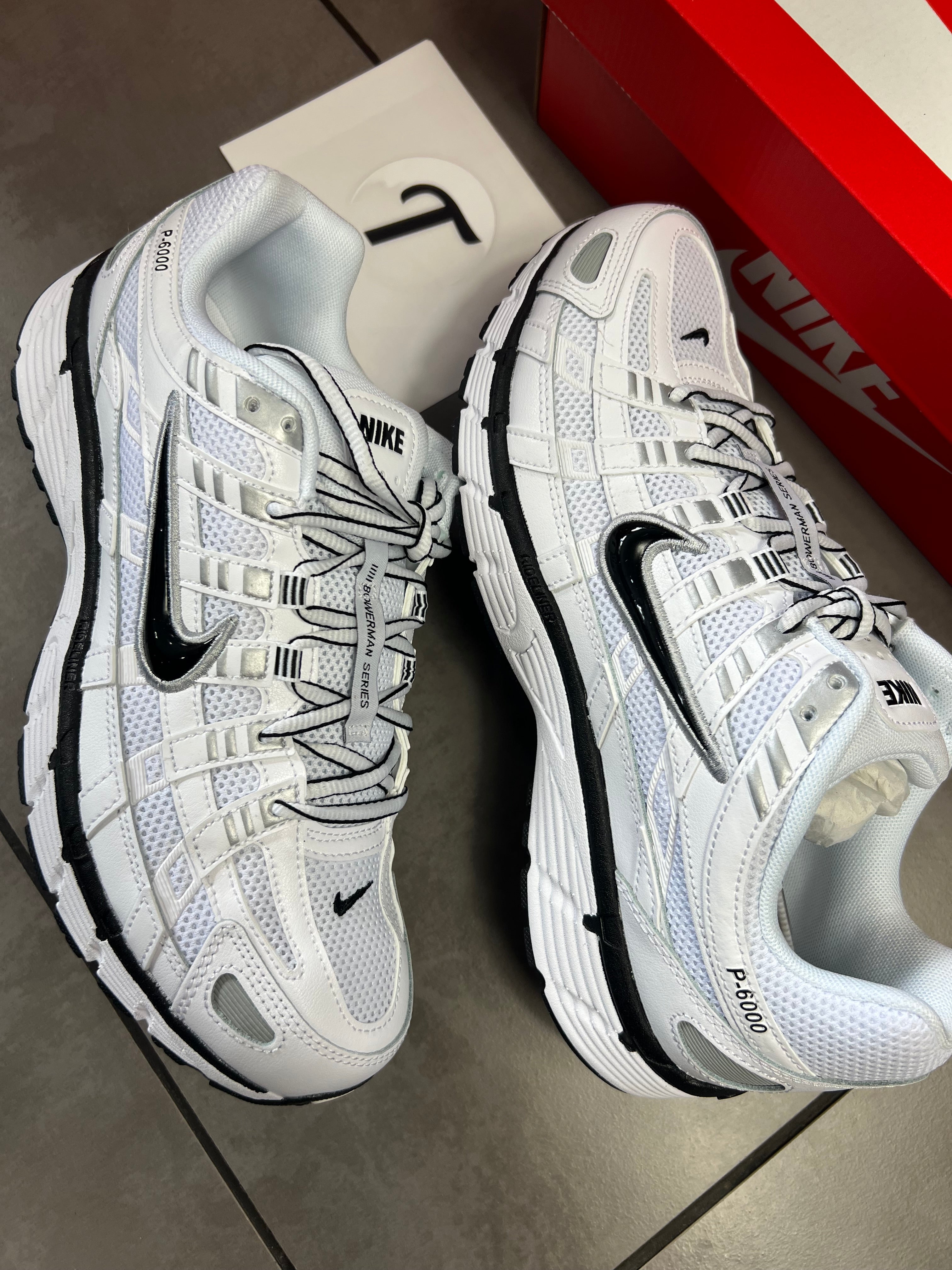 Nike P6000 White/Black Metallic