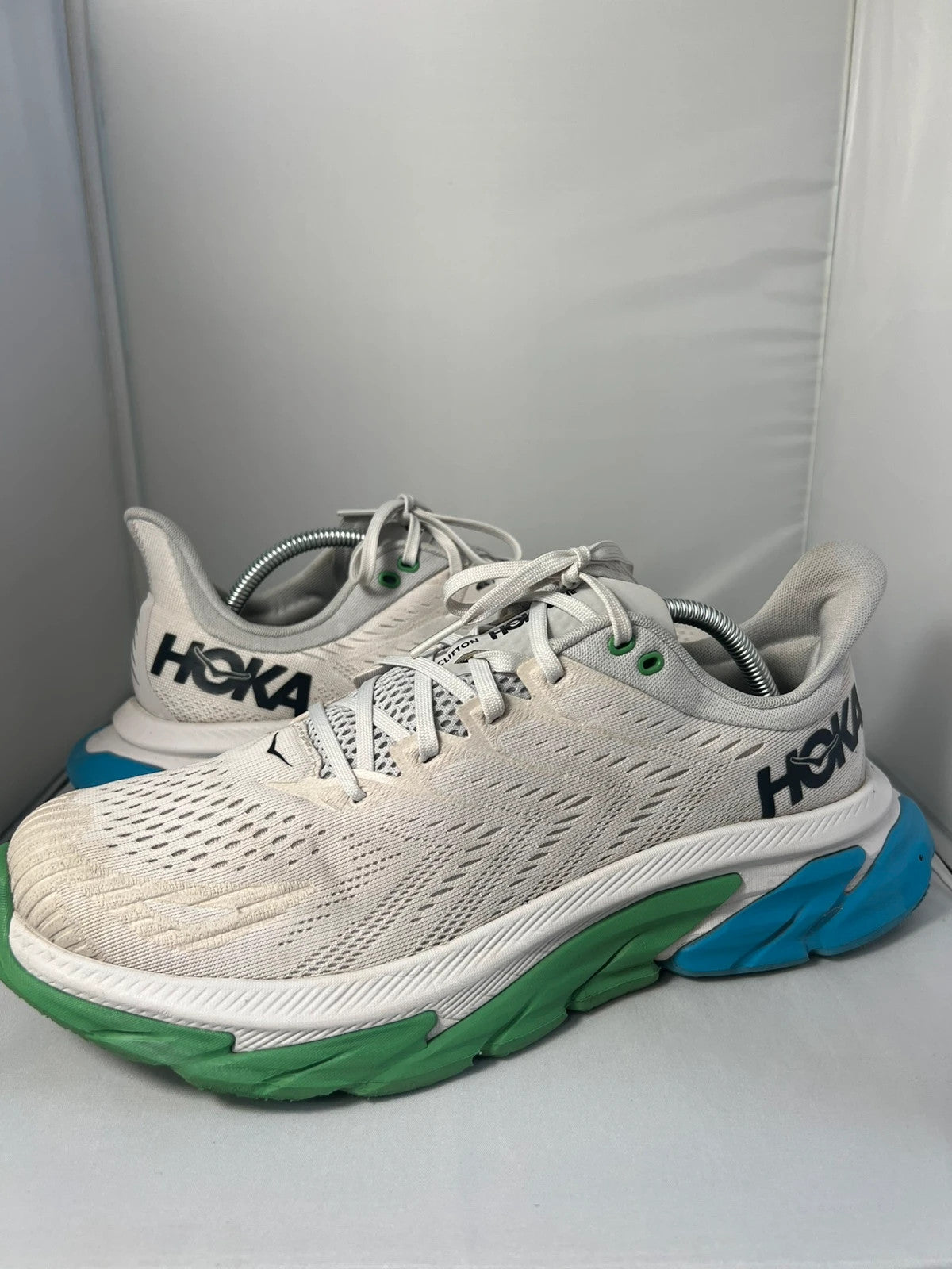Hoka Clifton One Edge Baby Blue / White / Green UK10.5