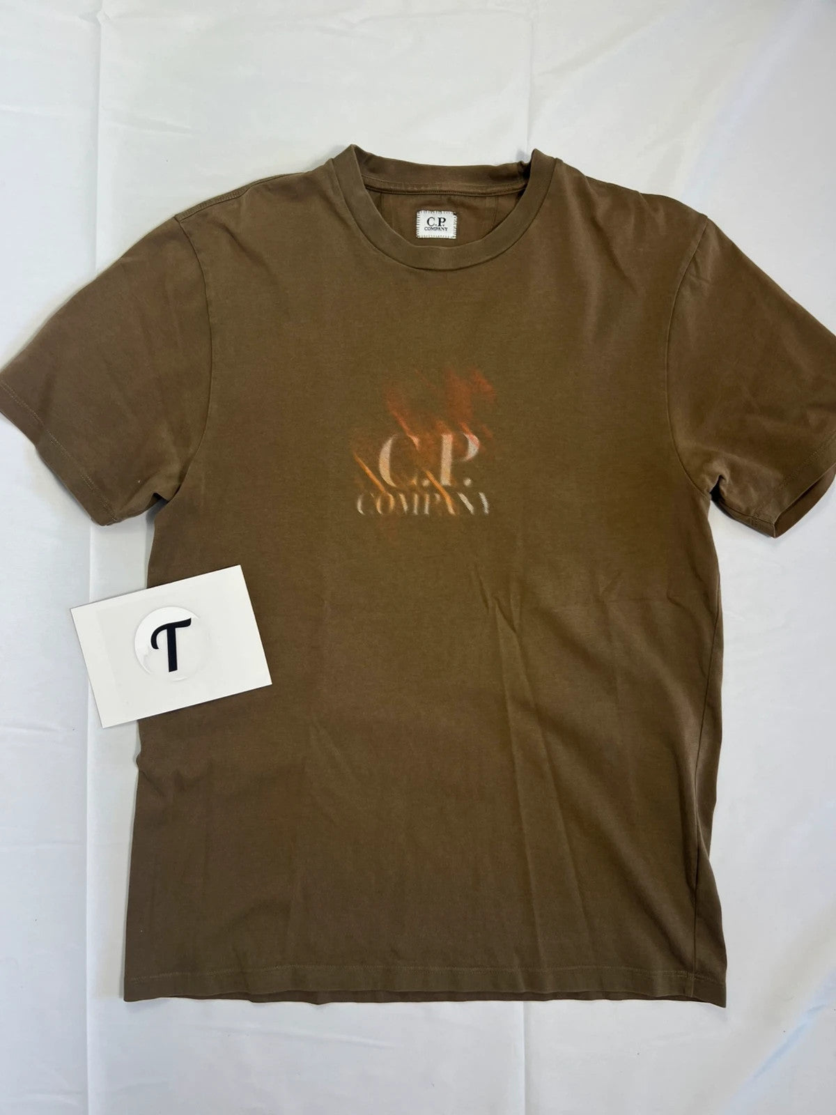 CP Company Khaki Blur Tshirt