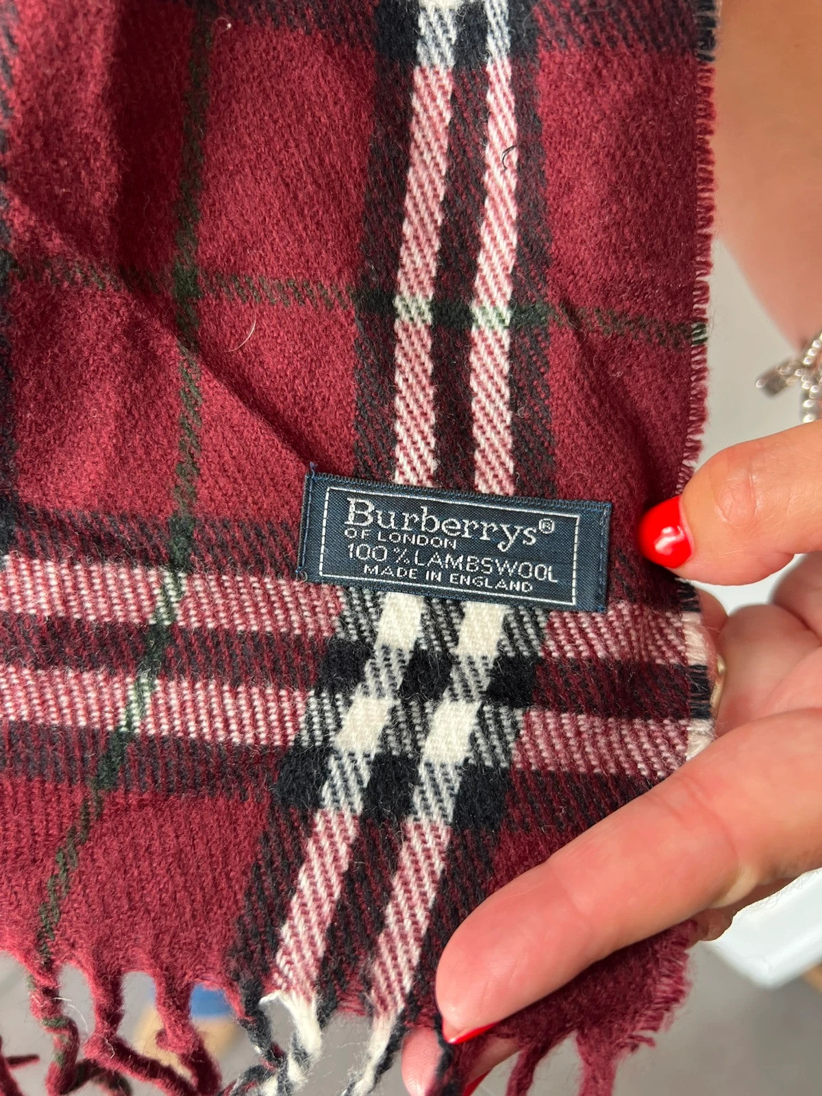 Burberry Chequered Vintage Scarf 99/2000 Era