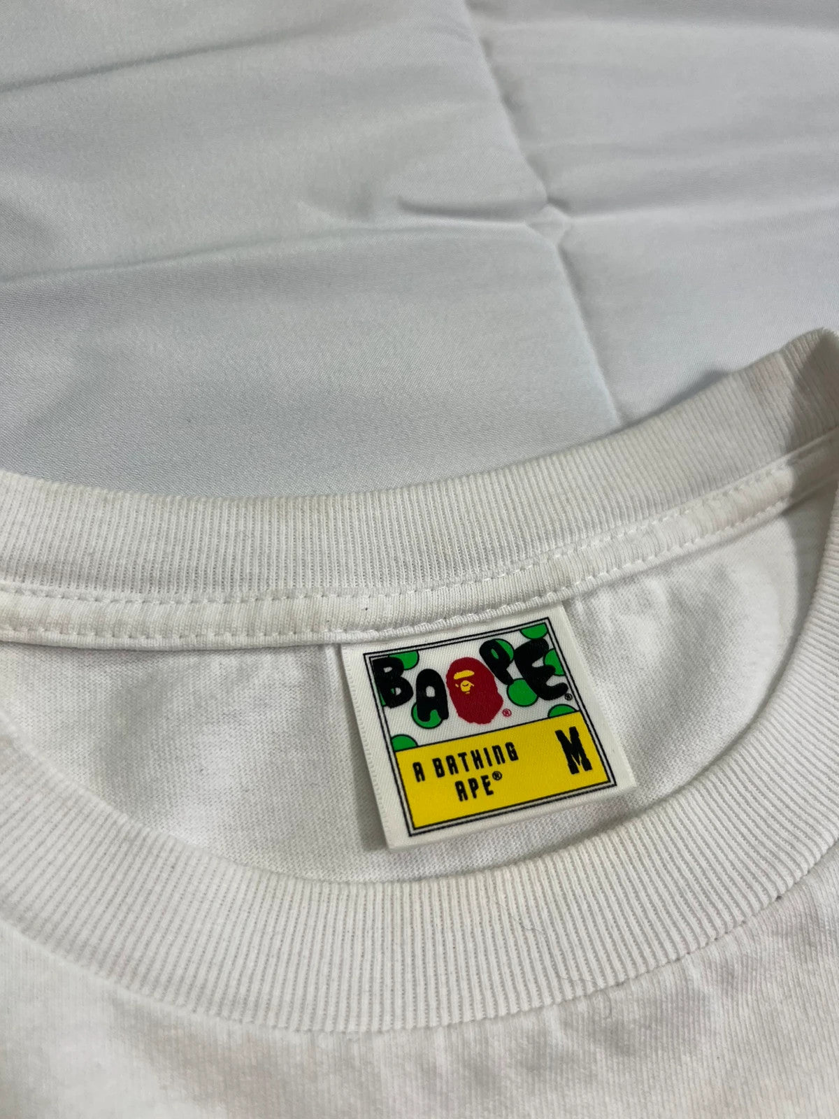 A Bathing Ape Bape Shark Camo / White Tshirt