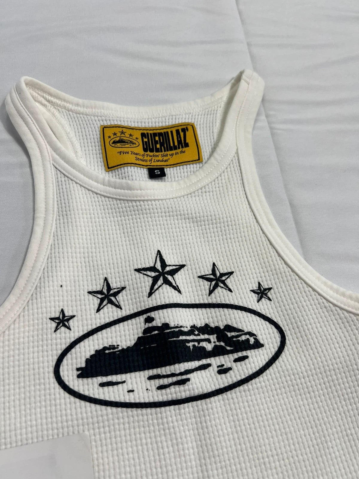 Corteiz CRTZ Women’s Vest White Alcatraz Logo