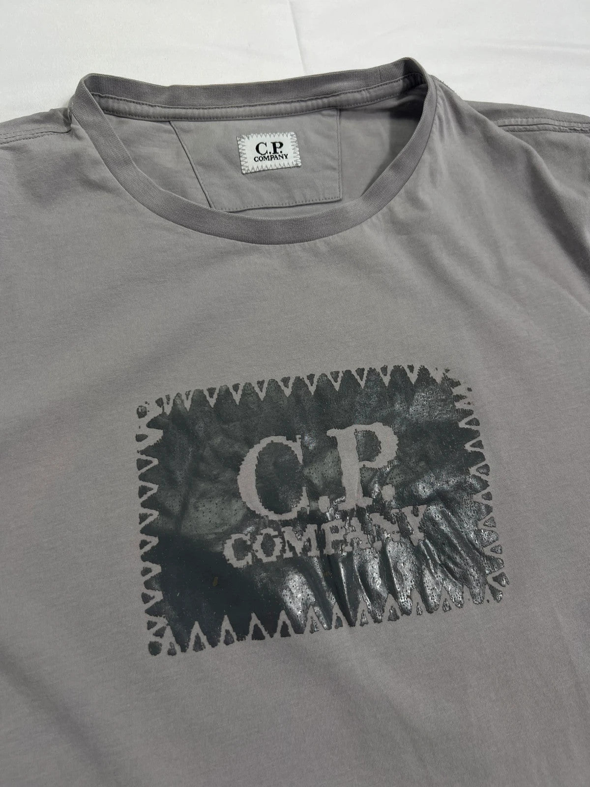 CP Company Wax Print Tshirt Grey