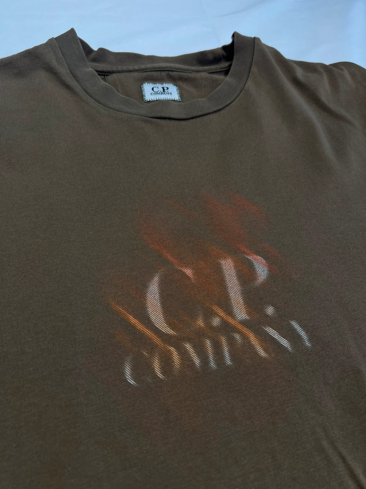 CP Company Khaki Blur Tshirt