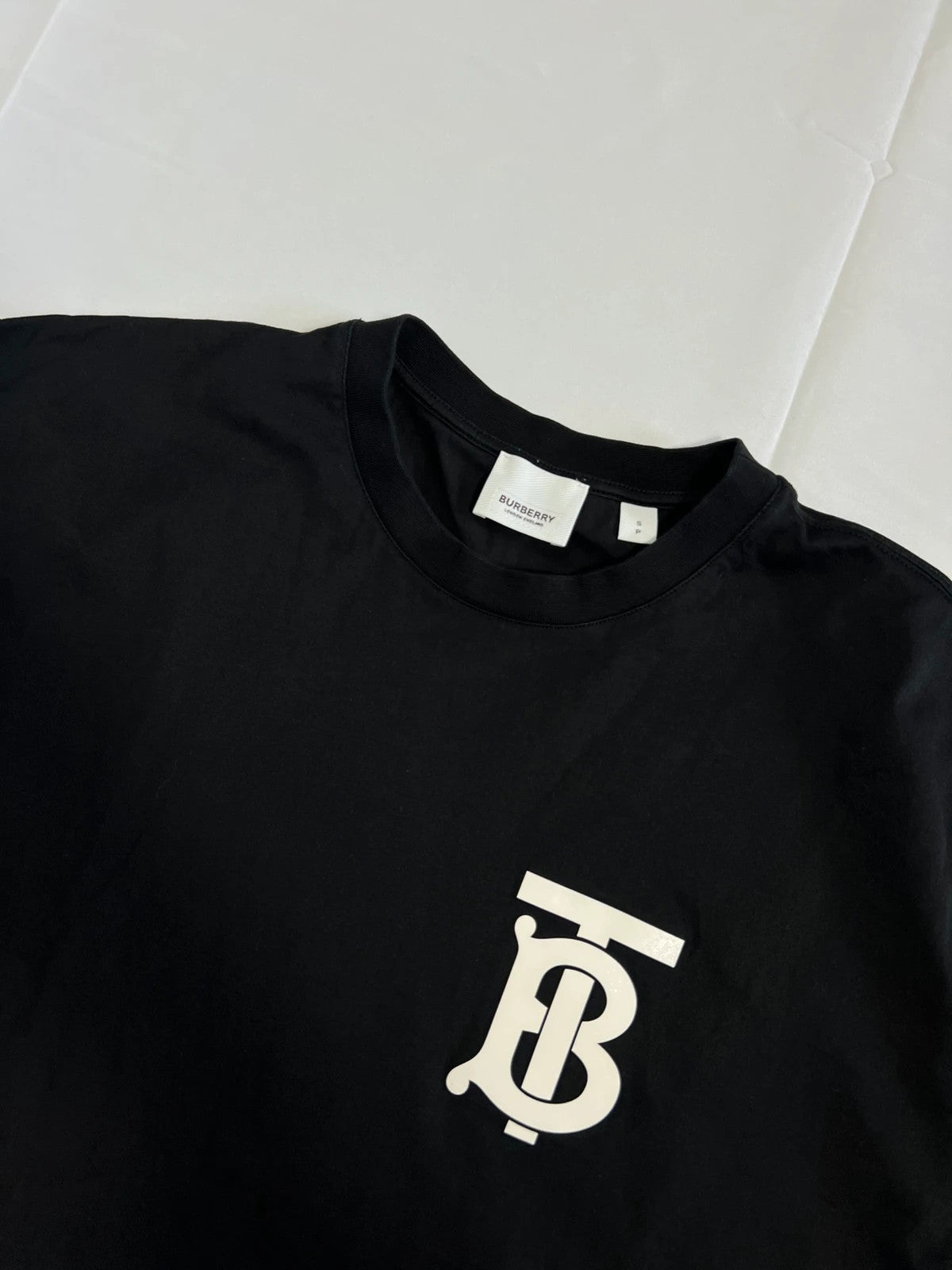 Burberry Ramsay Relaxed Fit Black Logo Tshirt