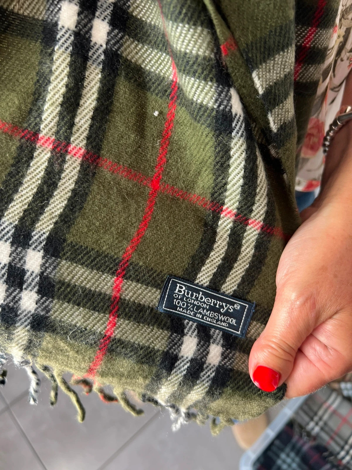 Burberry Chequered Vintage Scarf 99/2000 Era