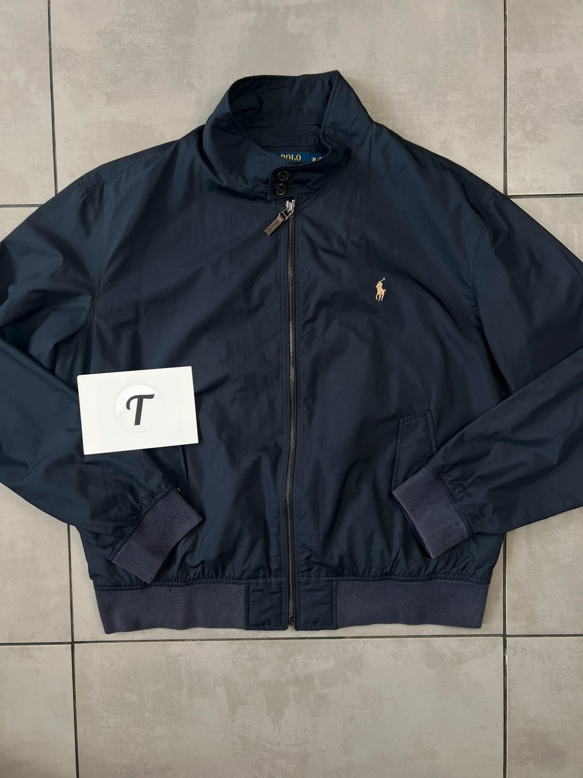 Ralph Lauren Harrington Style Bomber Jacket Navy