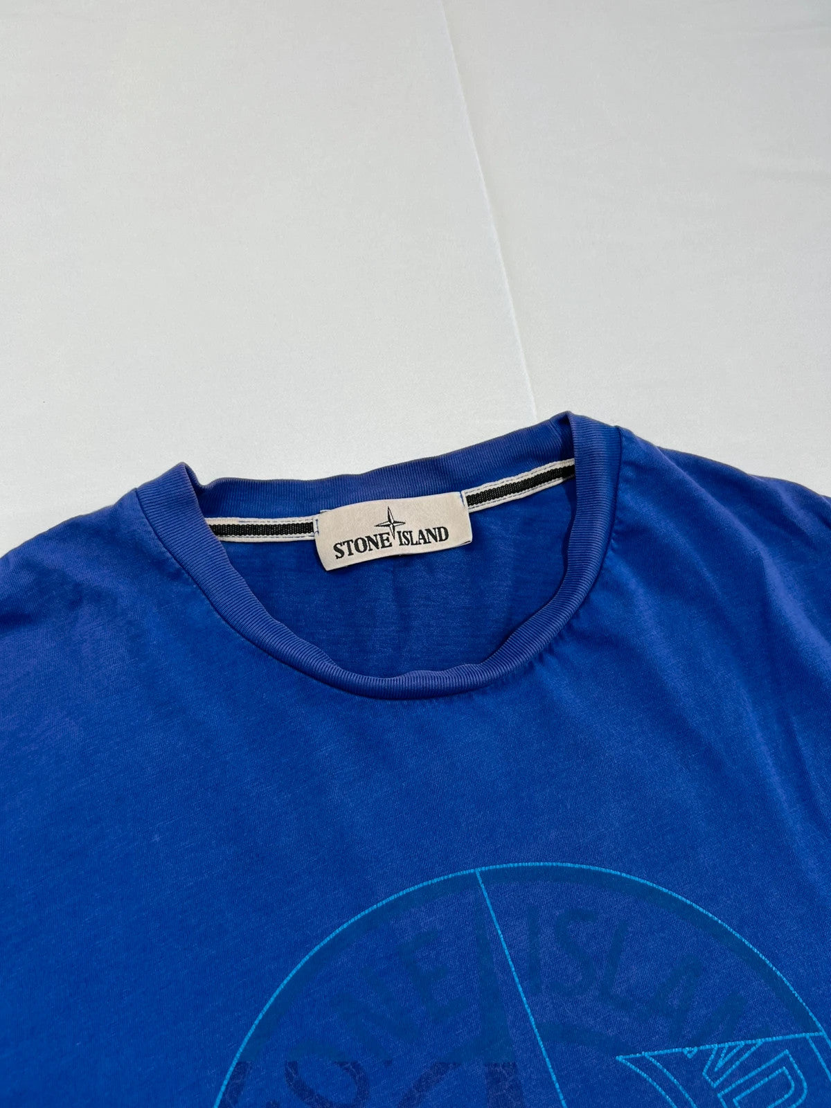 Stone Island Large Compass Blue Tshirt