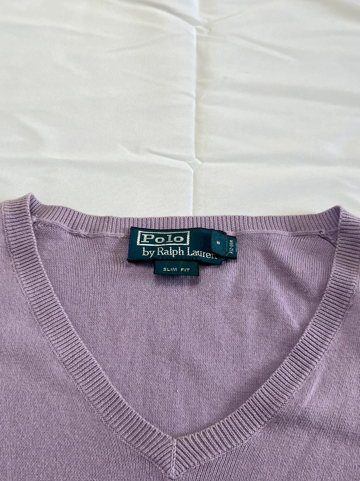 Ralph Lauren Wool Vneck Sweatshirt Violet