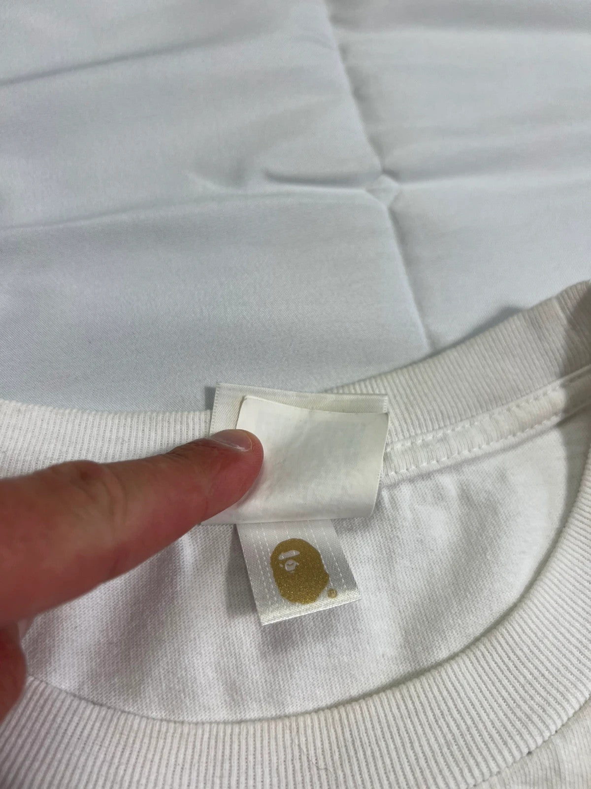 A Bathing Ape Bape Shark Camo / White Tshirt