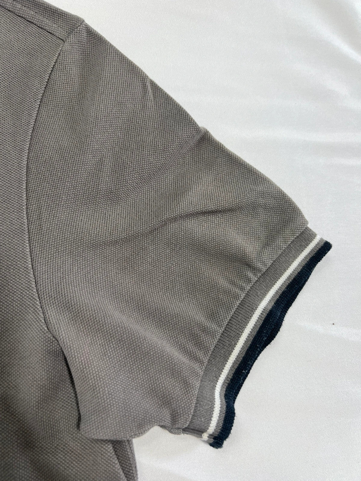 Prada Polo Grey Red Classic Logo