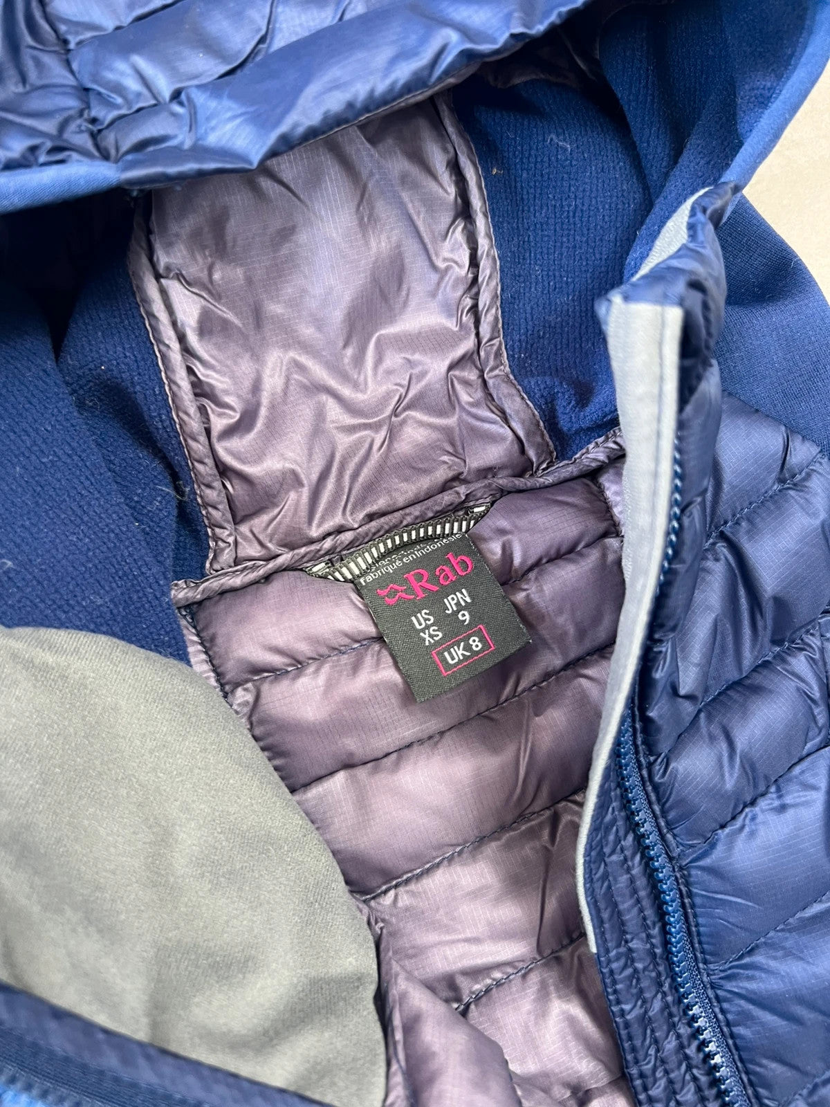 Rab Microlight Alpine Down Jacket Blue Womens