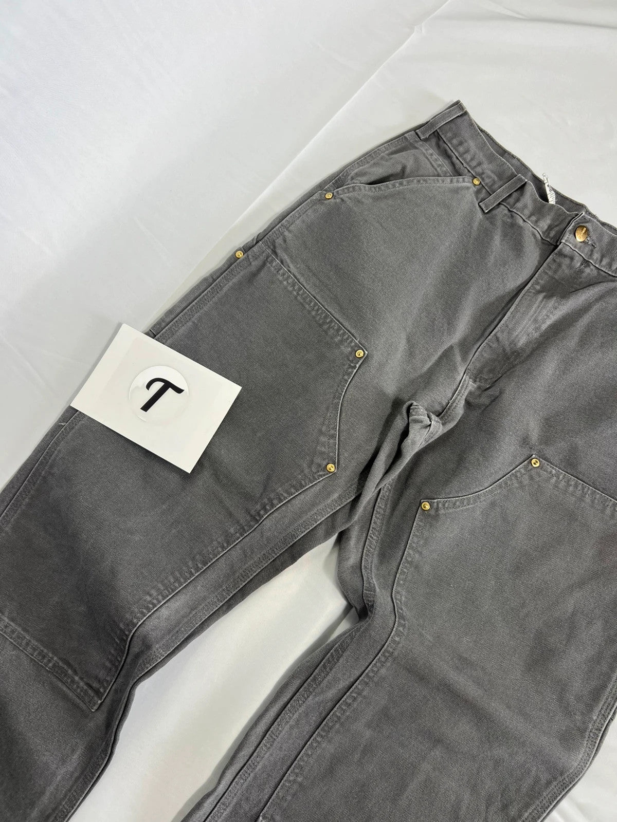 Carhartt Double Knee Carpenter Jeans Grey
