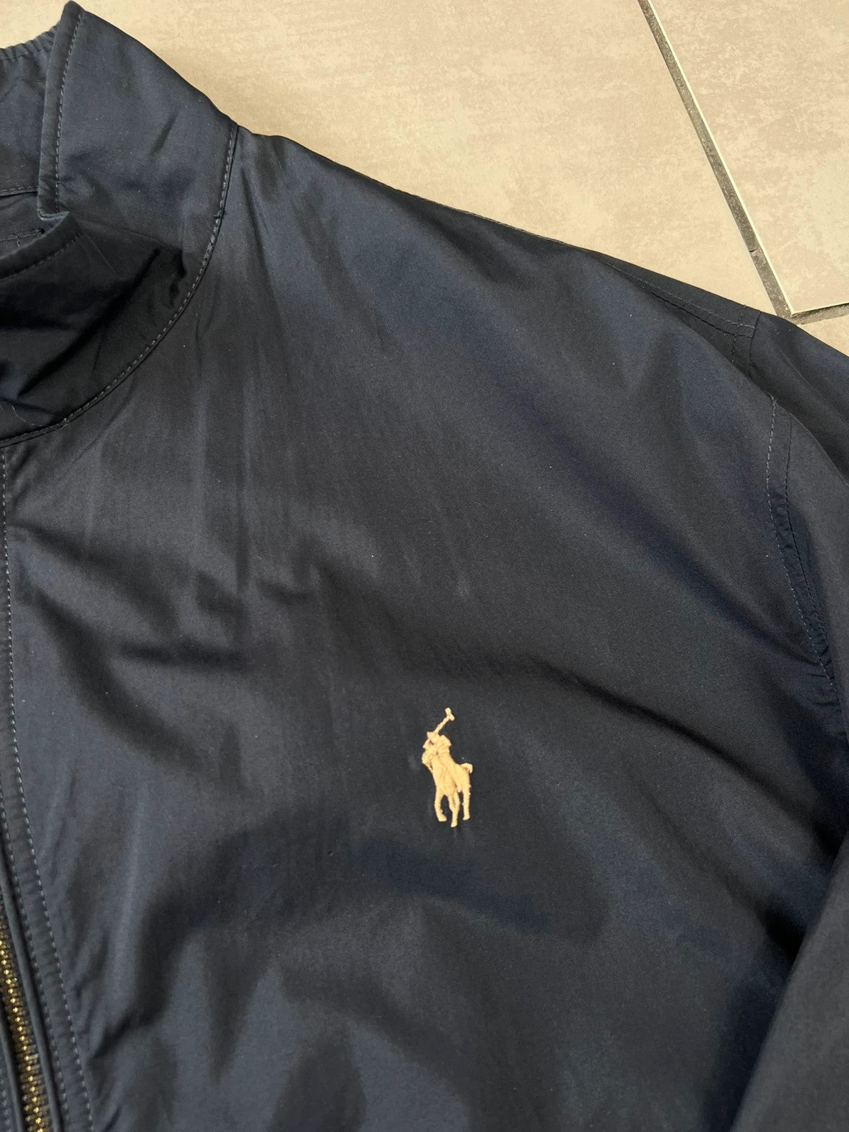 Ralph Lauren Harrington Style Bomber Jacket Navy