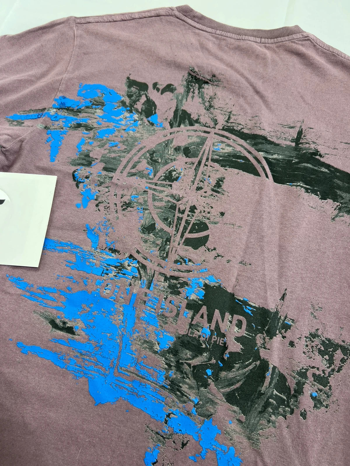 Stone Island Isola Di Pietra Paint Splatter Tshirt