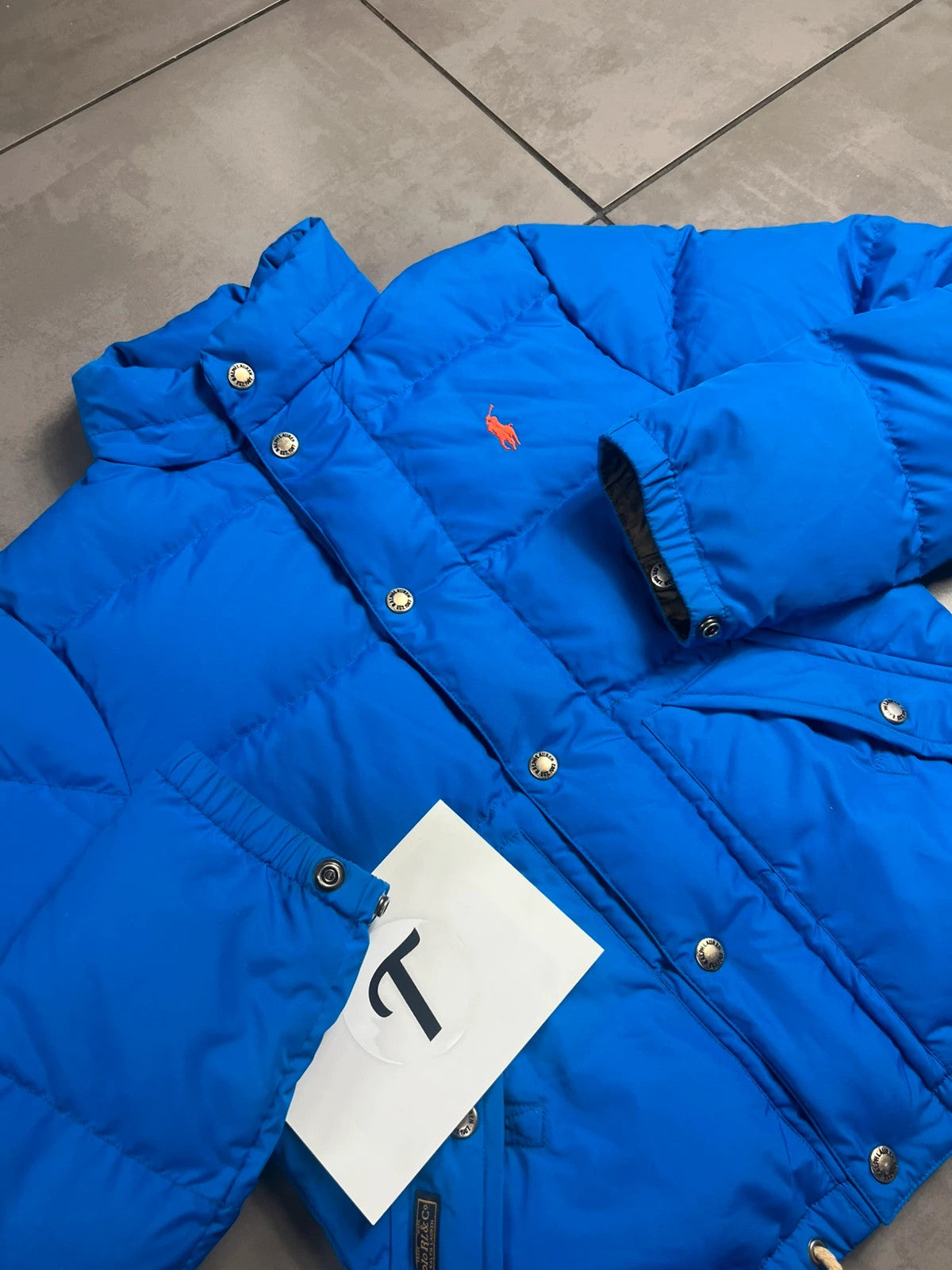 Ralph Lauren Womens Down Blue Puffer Jacket