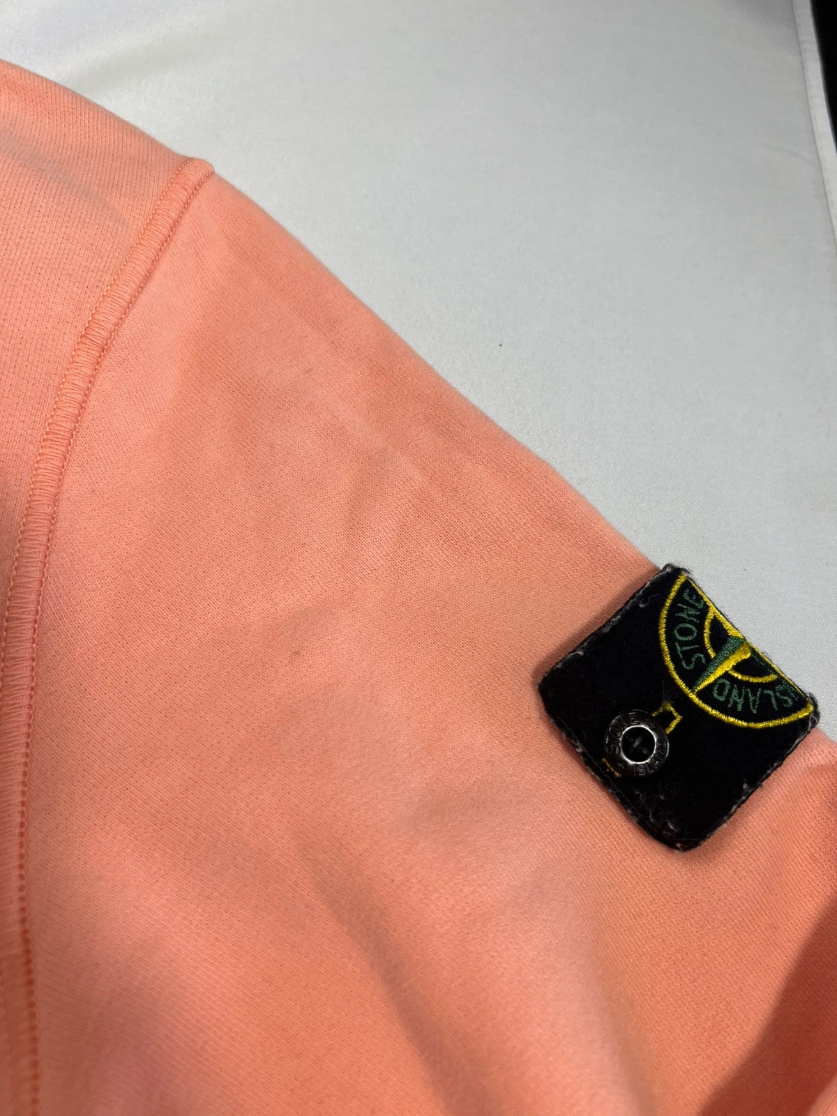 Stone Island Peach Coral Crewneck Sweatshirt