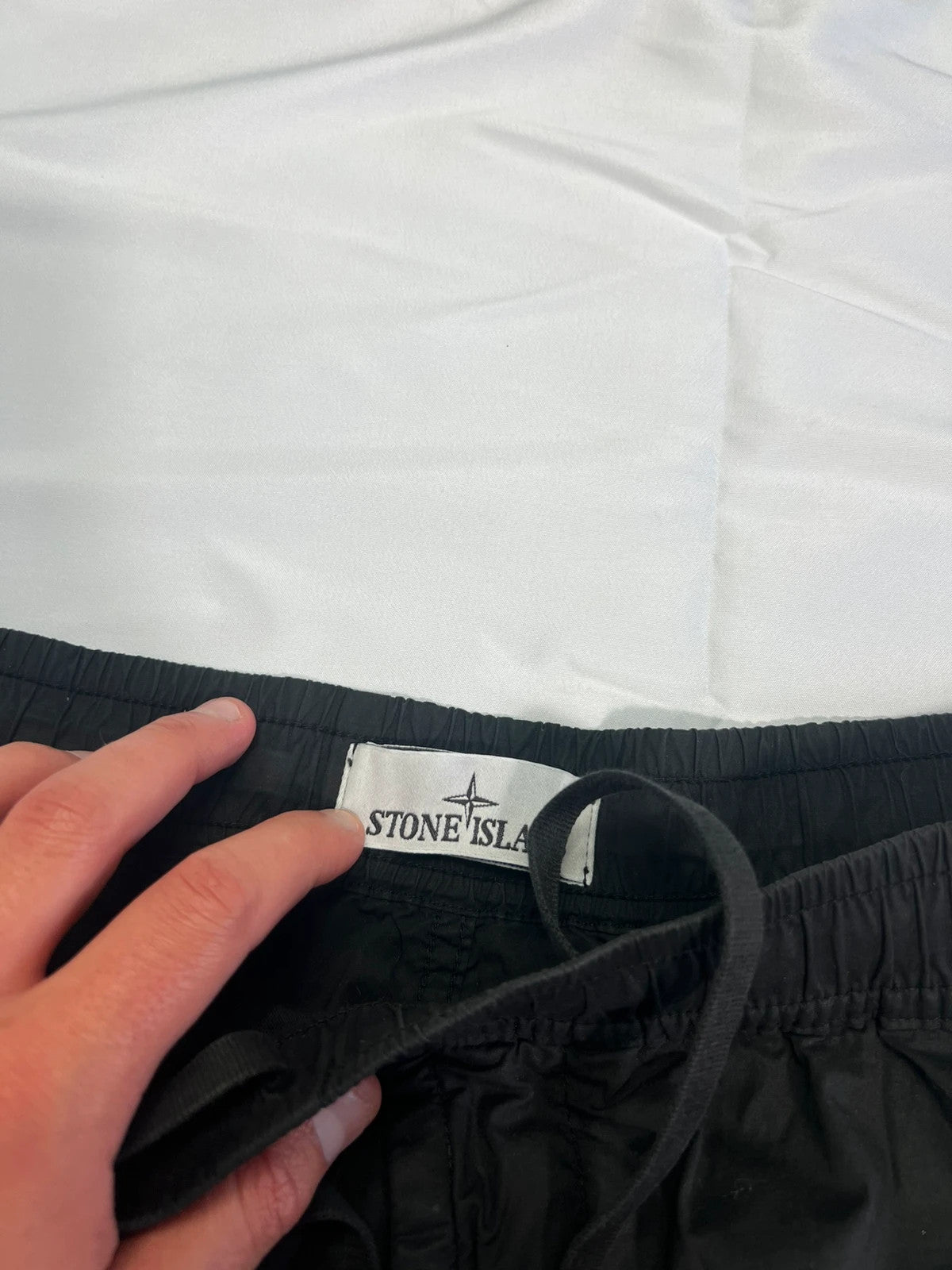 Stone Island Black RE-T Cargo Trouser Pants 30W