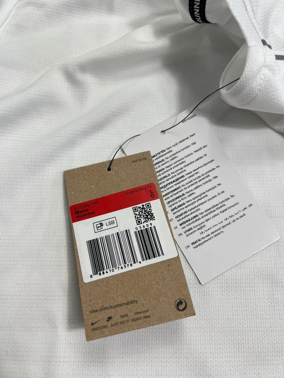 Nike Miler 1.0 White Tshirt