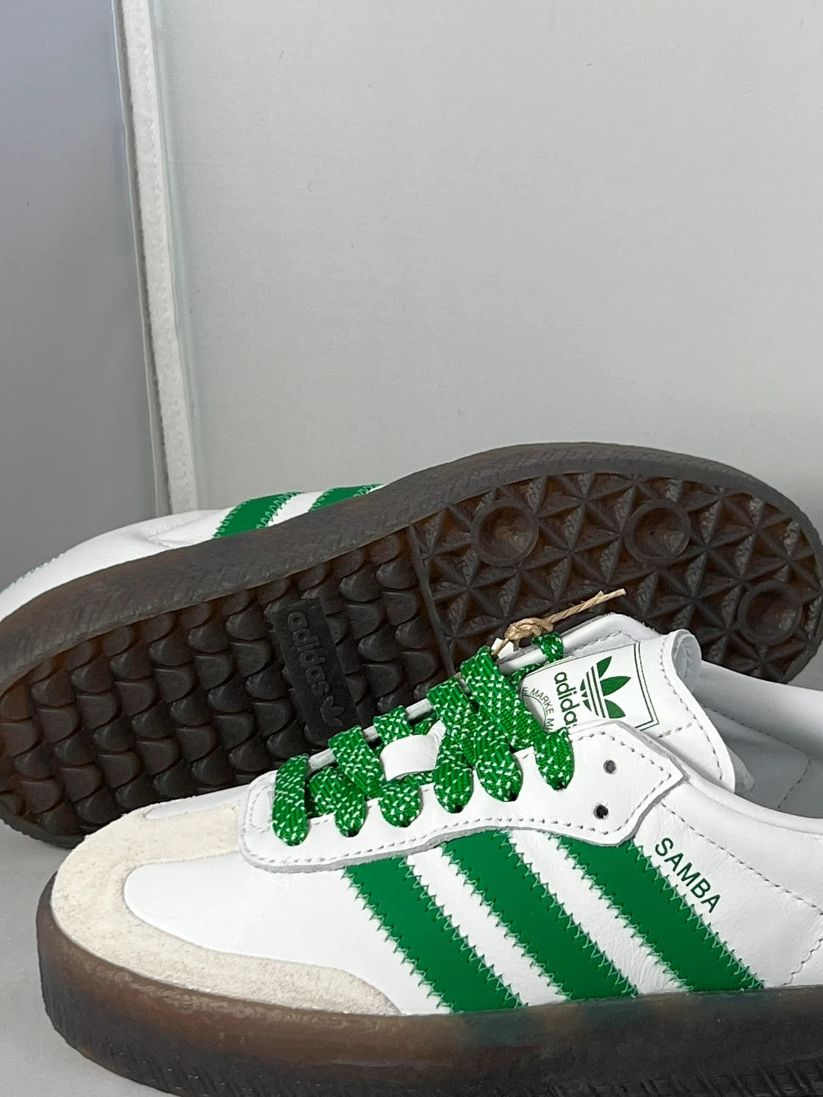 Adidas Samba “Sambae” Platform Green/White UK4