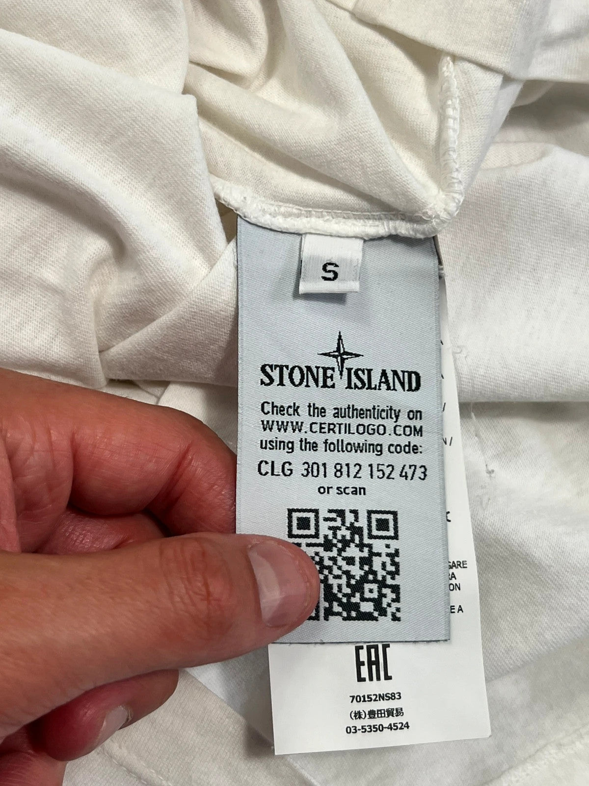 Stone Island Lost Compass Tshirt White