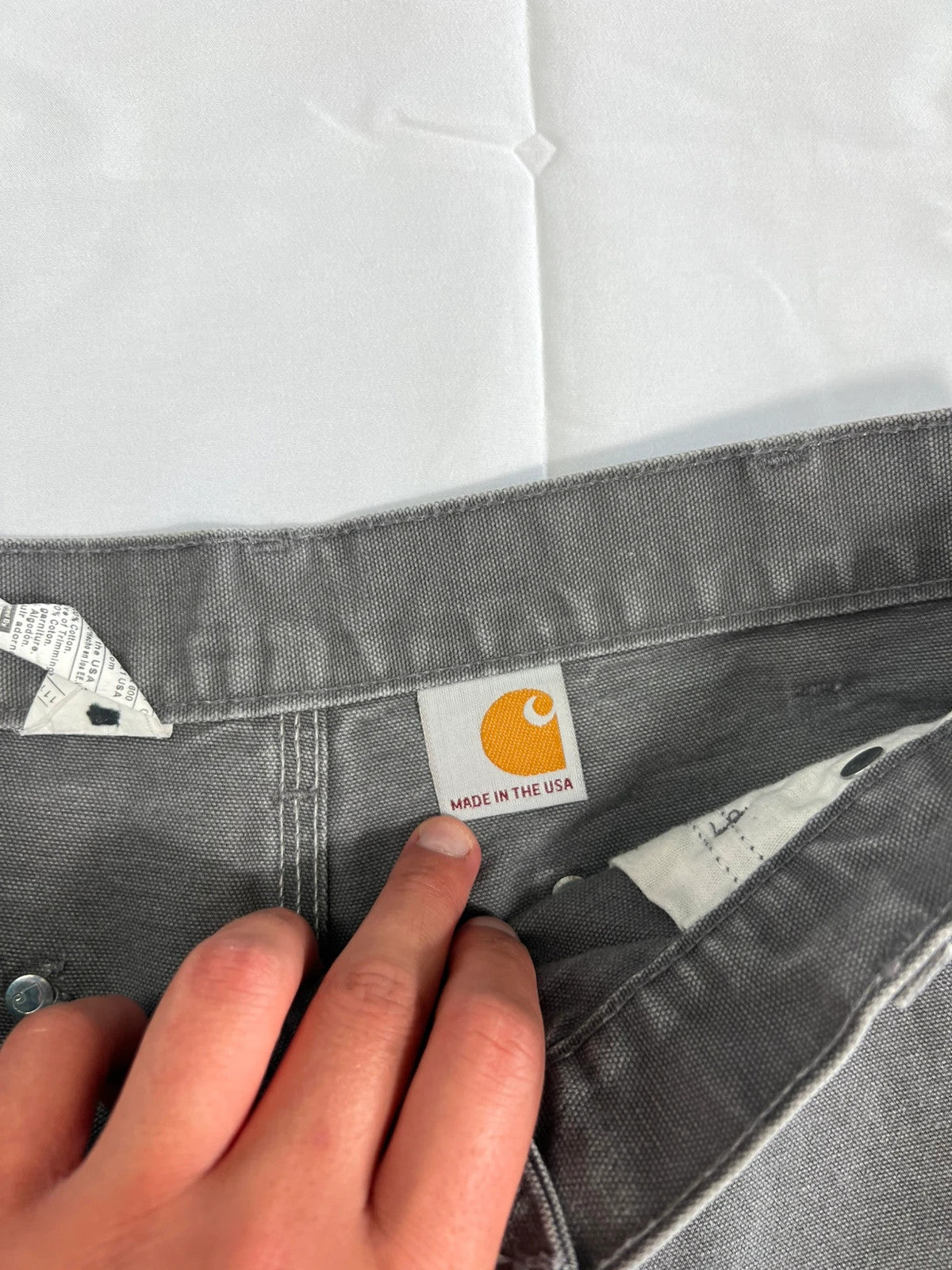 Carhartt Double Knee Carpenter Jeans Grey