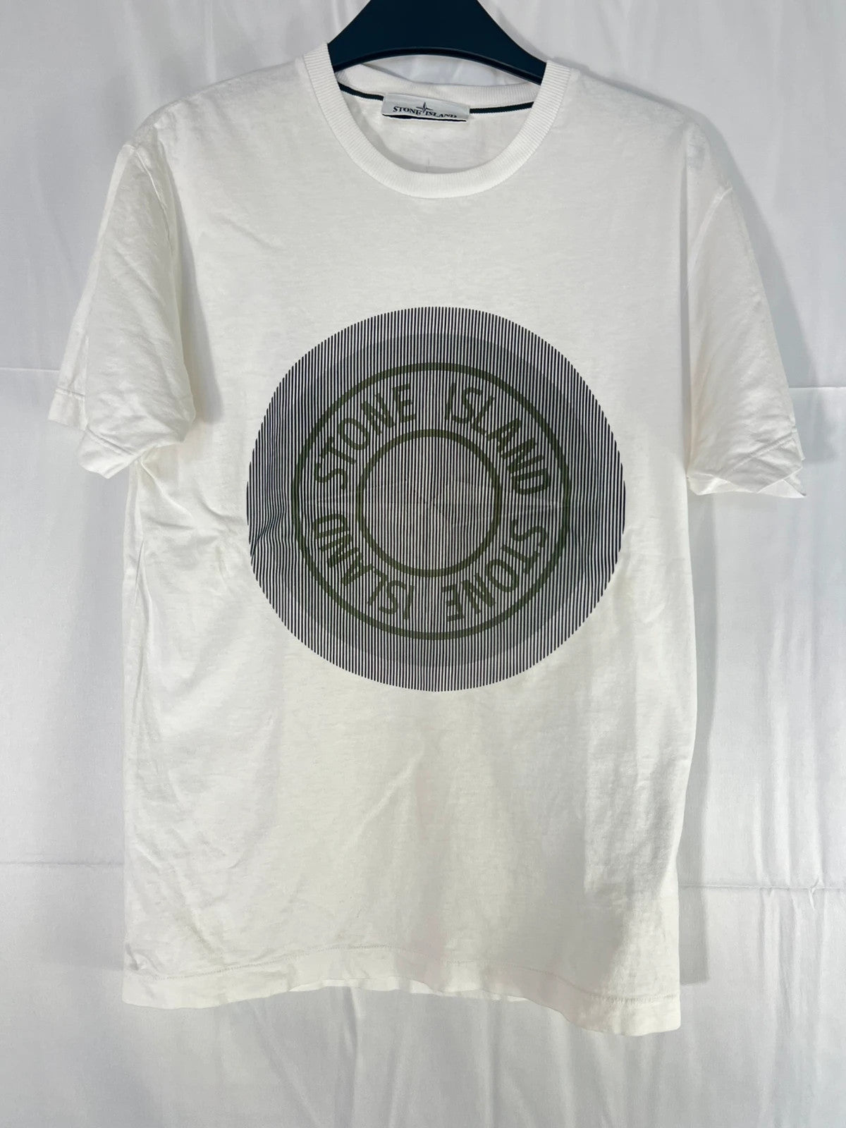 Stone Island Rubberised 3D Logo White Tshirt