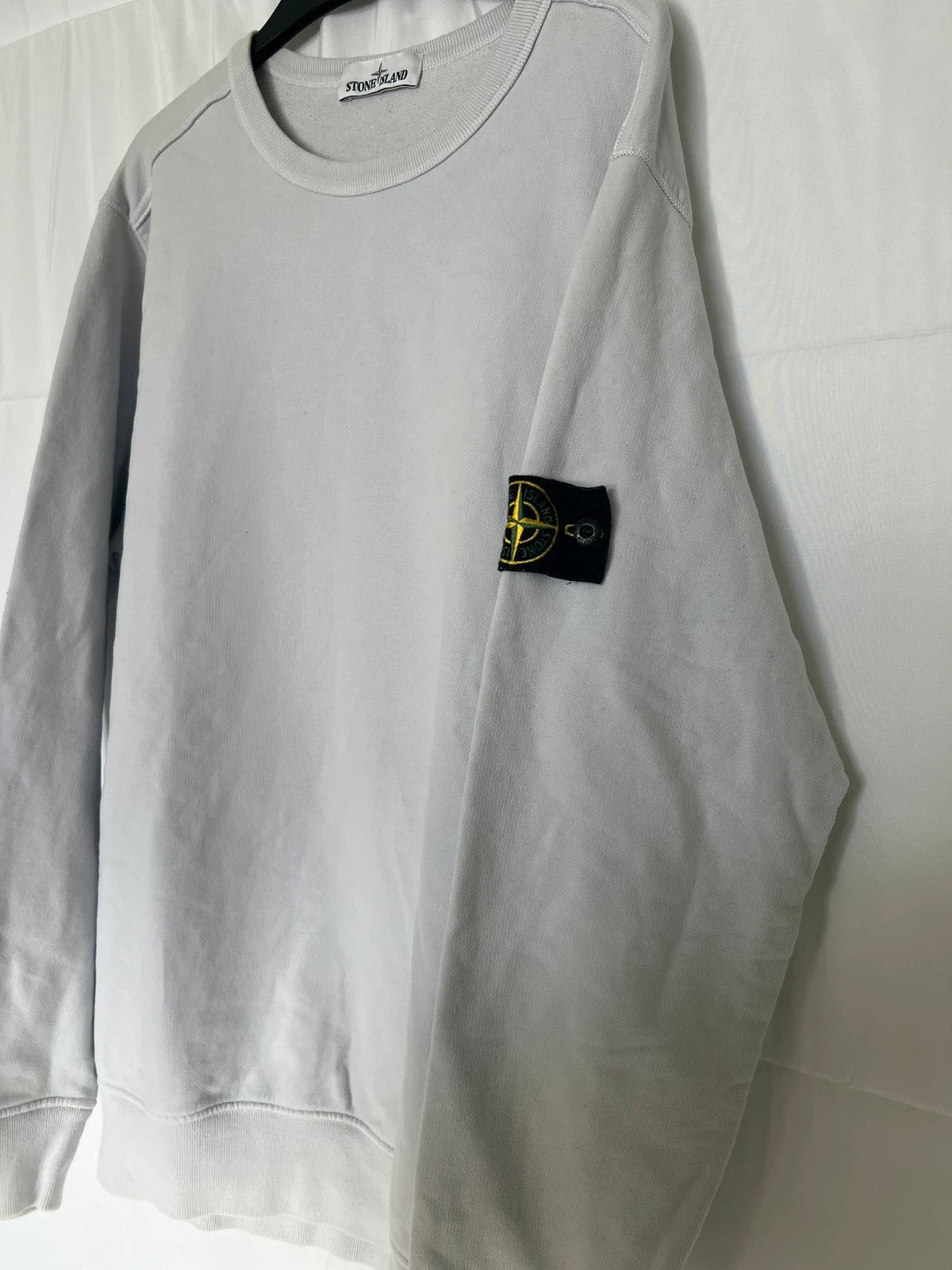 Stone Island Off White/Cream Crewneck Sweatshirt