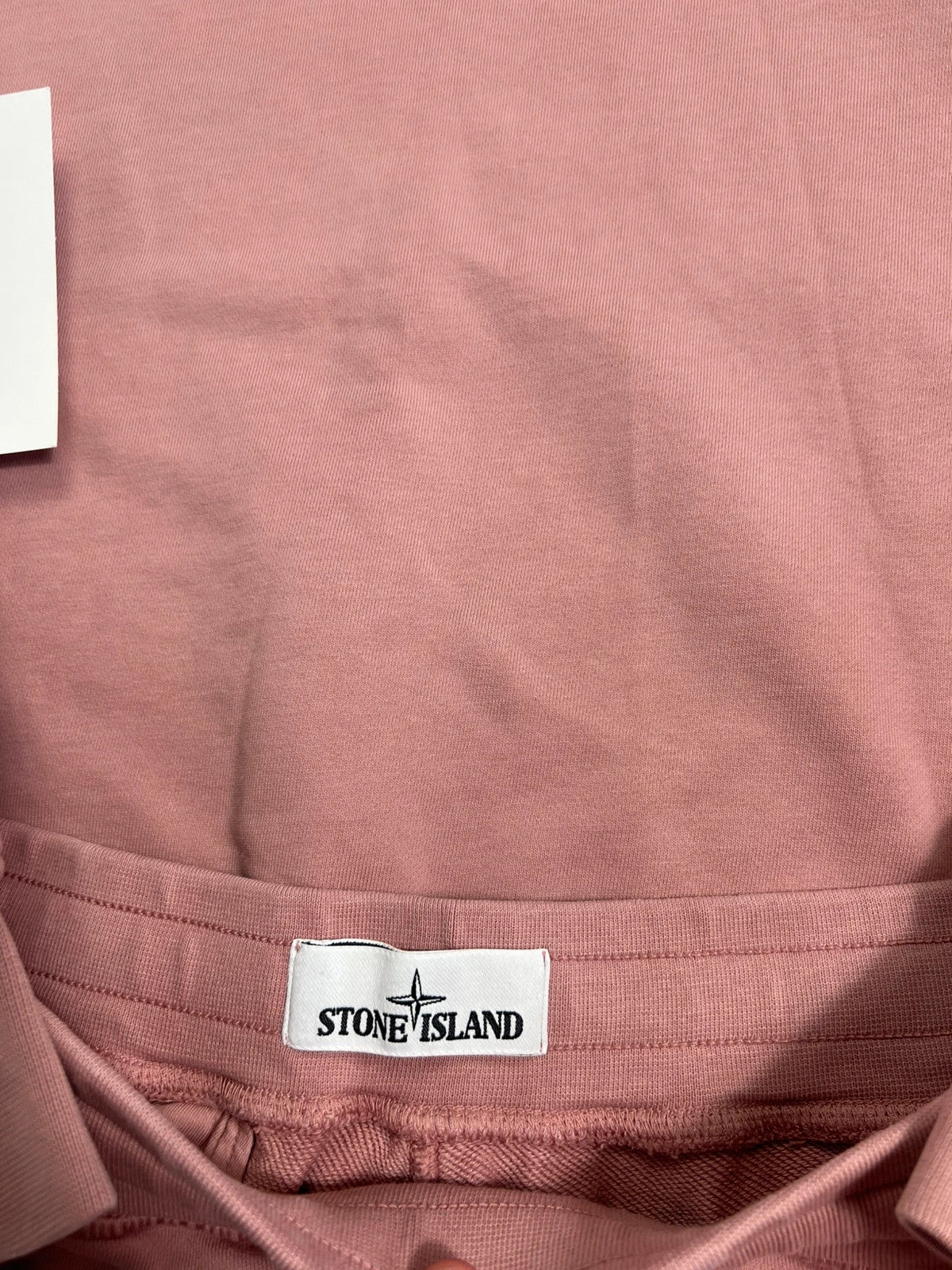 Stone Island Salmon / Rose Pink Fleece Sweatshirt & Short Set
