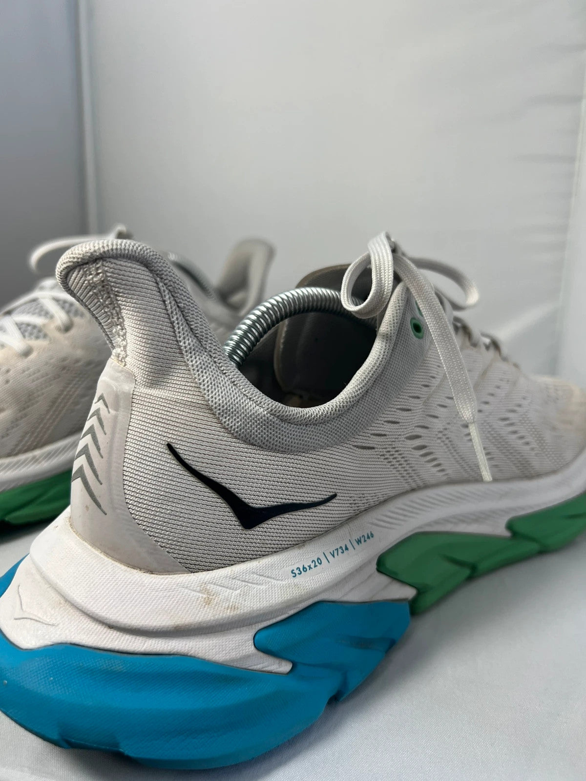 Hoka Clifton One Edge Baby Blue / White / Green UK10.5