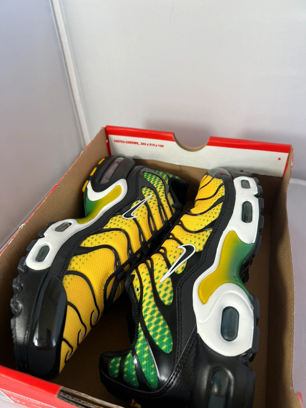 Nike Air Max Plus TN Yellow Green Fade UK4.5