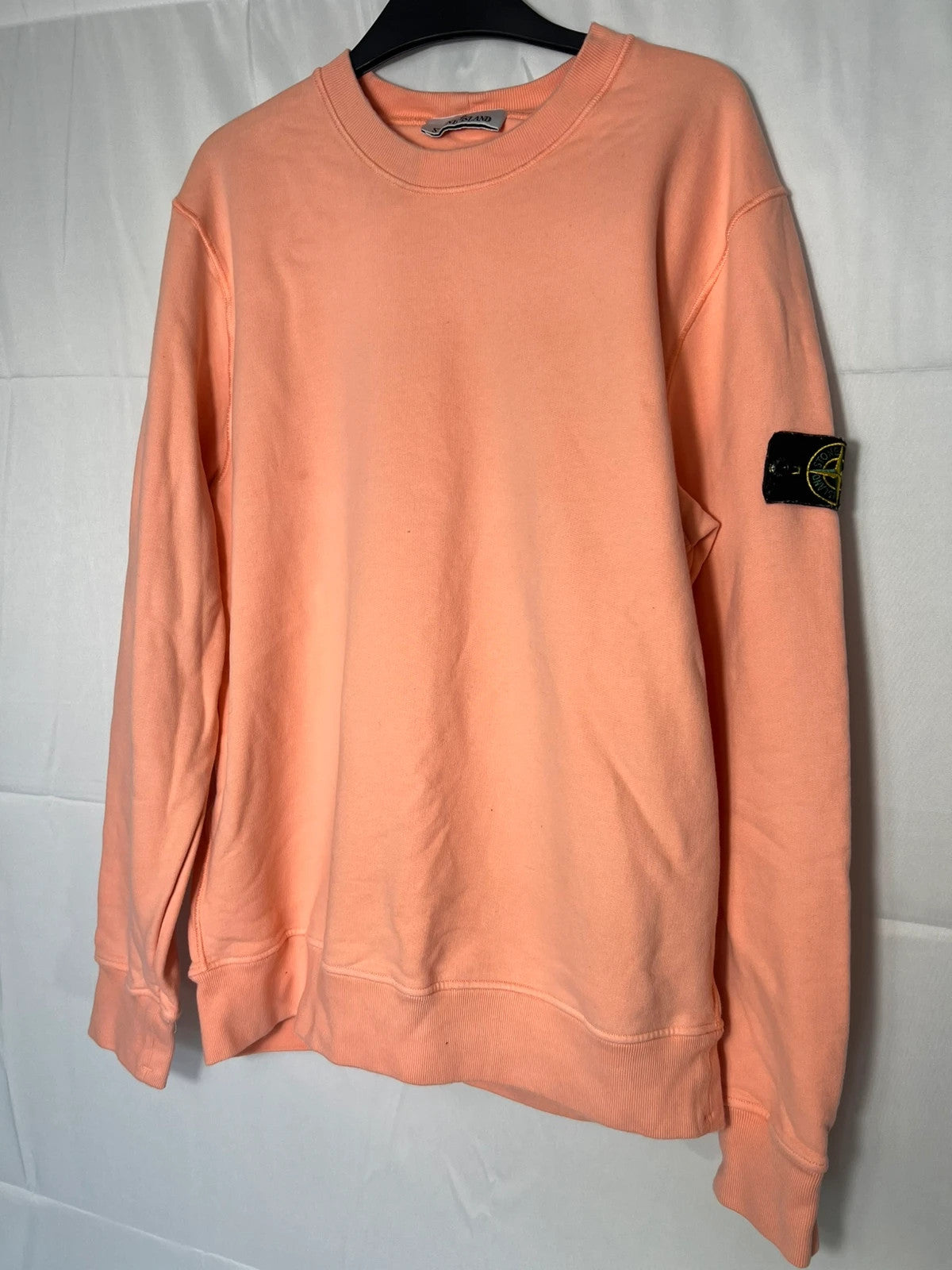 Stone Island Peach Coral Crewneck Sweatshirt
