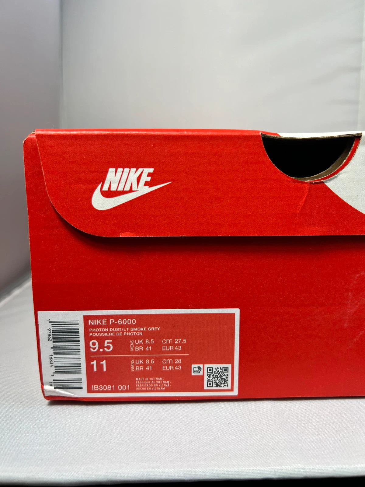 Nike P6000 Photon Dust Light Smoke Grey UK8.5