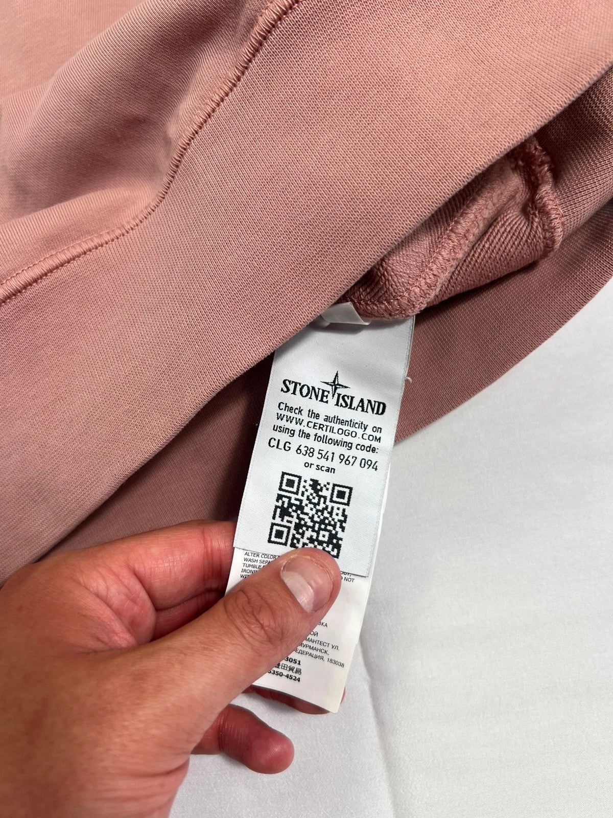 Stone Island Salmon / Rose Pink Fleece Sweatshirt & Short Set