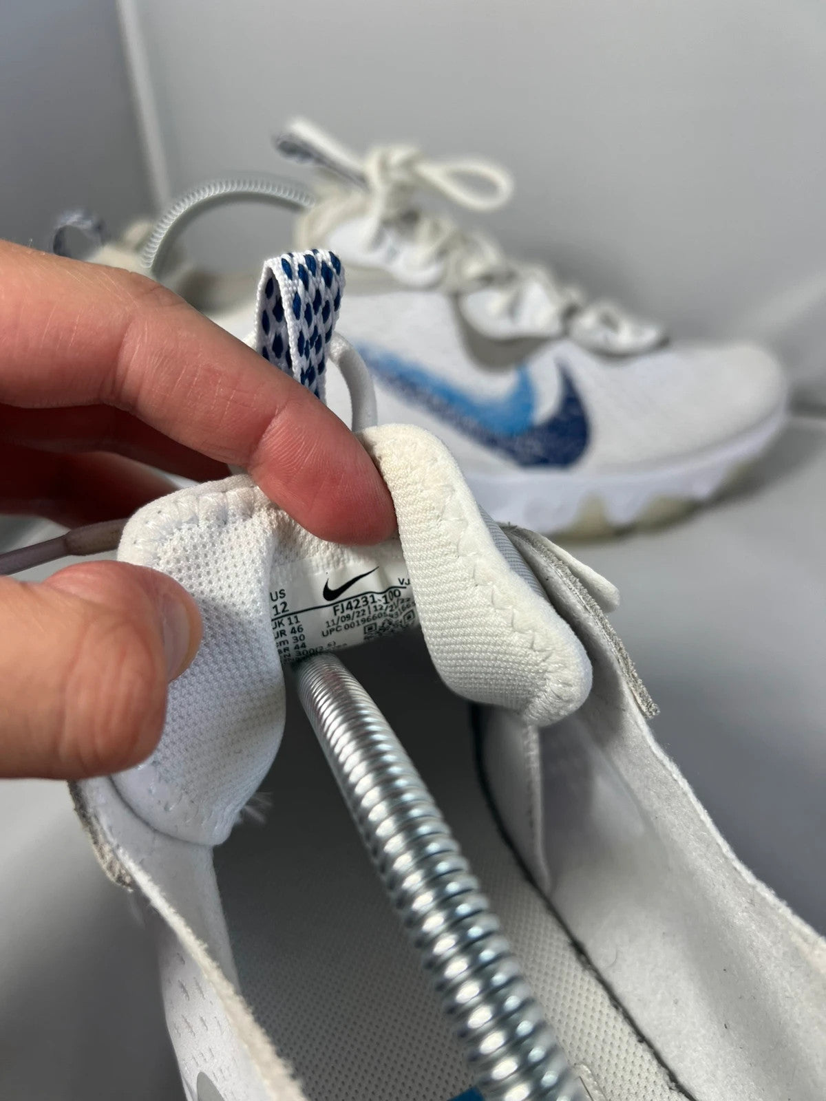 Nike React DSMX Baby Blue & White UK11
