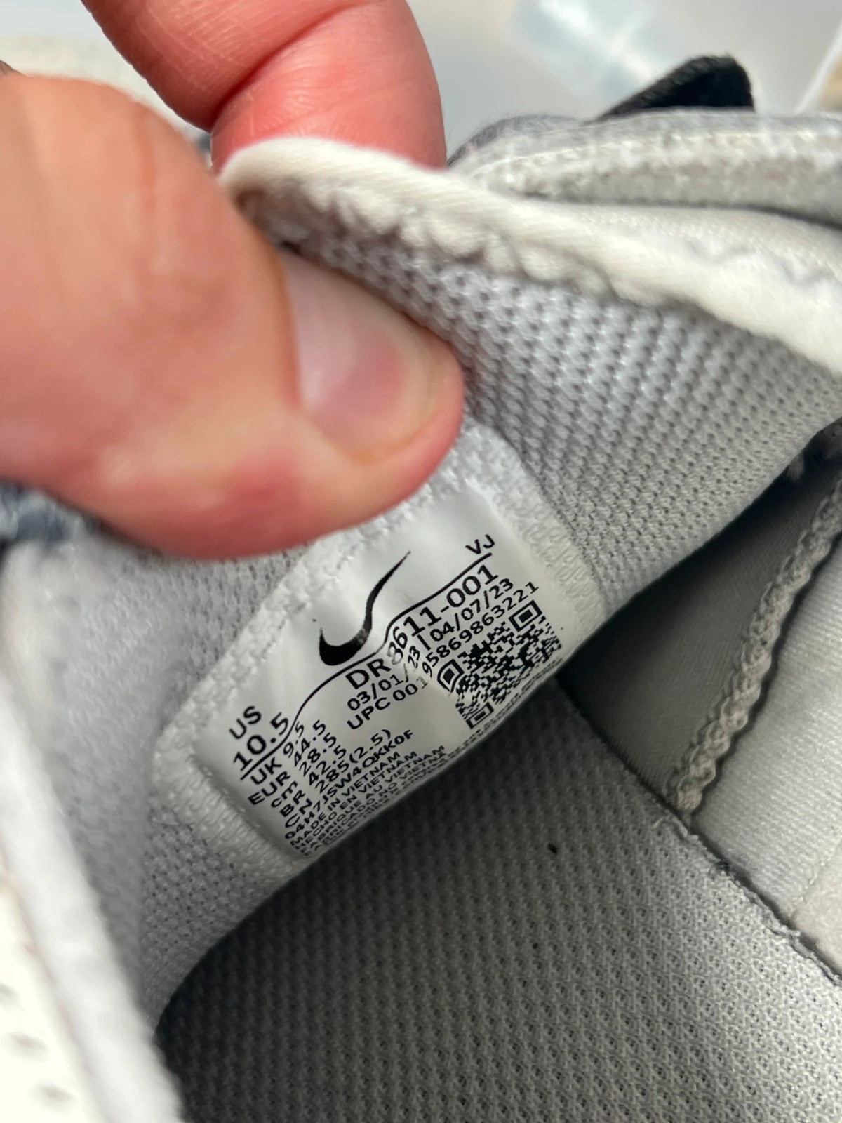 Nike Air Force 1 Hyper Turquoise / Black / White UK10.5