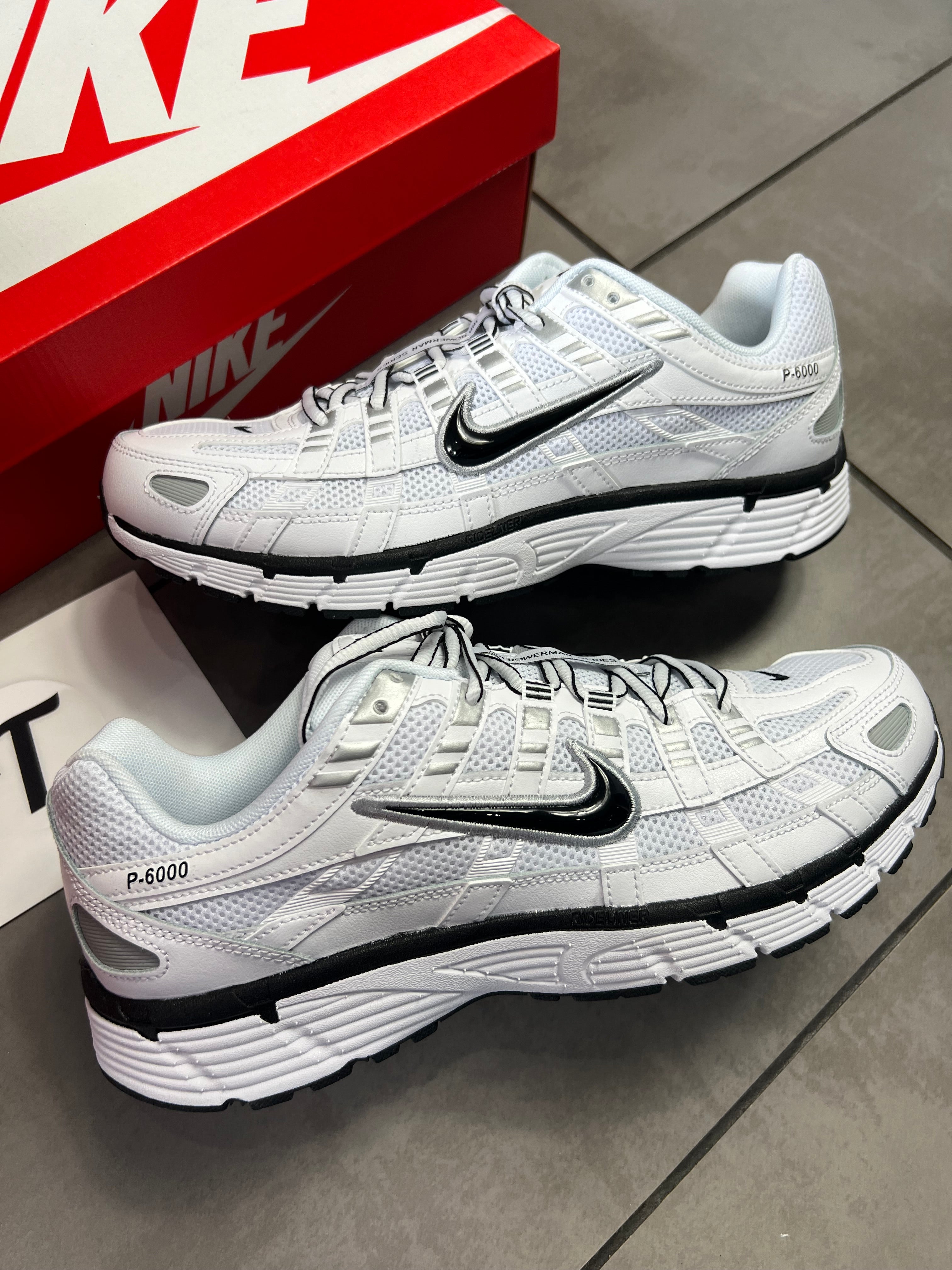 Nike P6000 White/Black Metallic