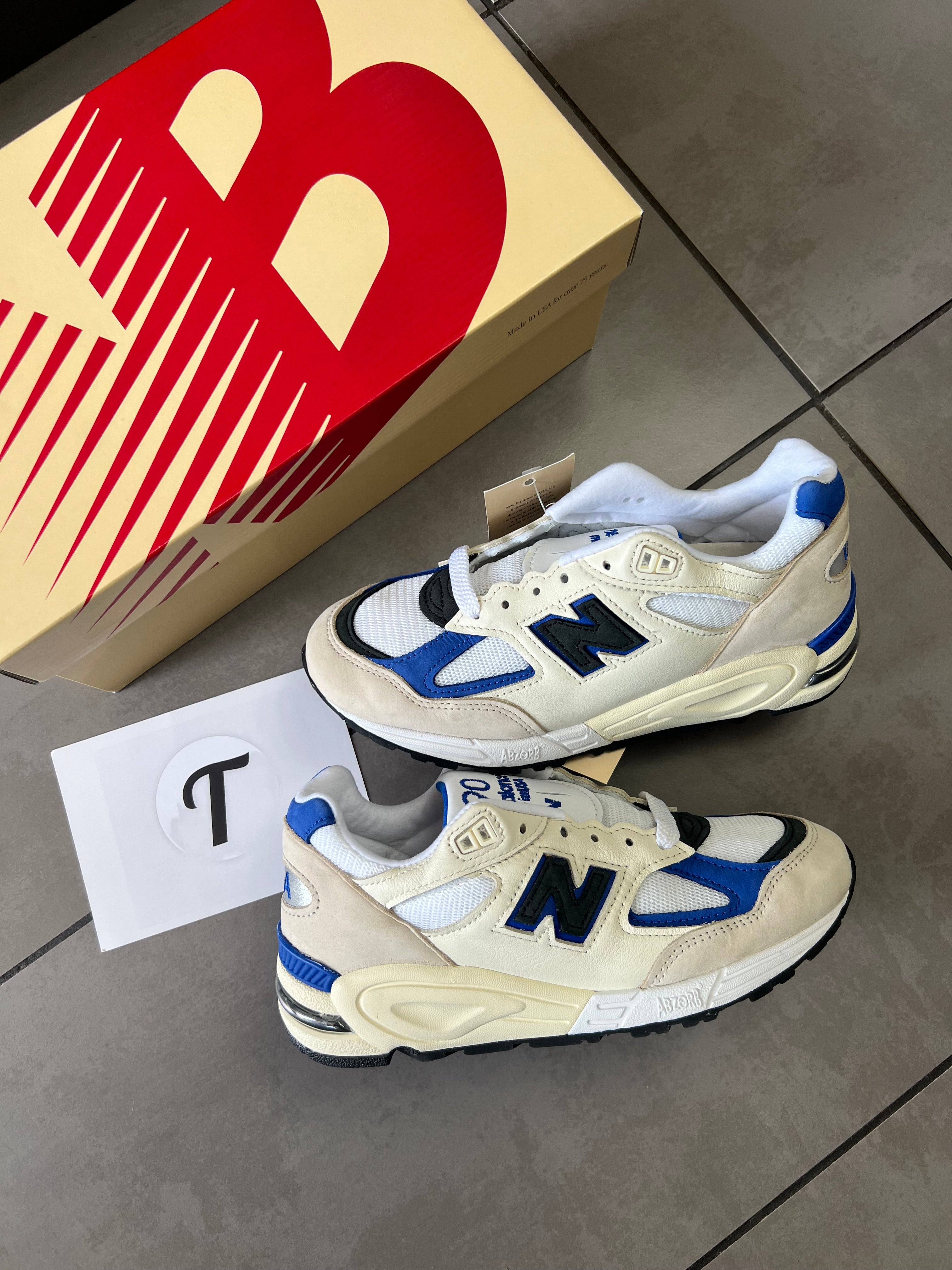 New Balance 990V2 Made In USA Cream Womens