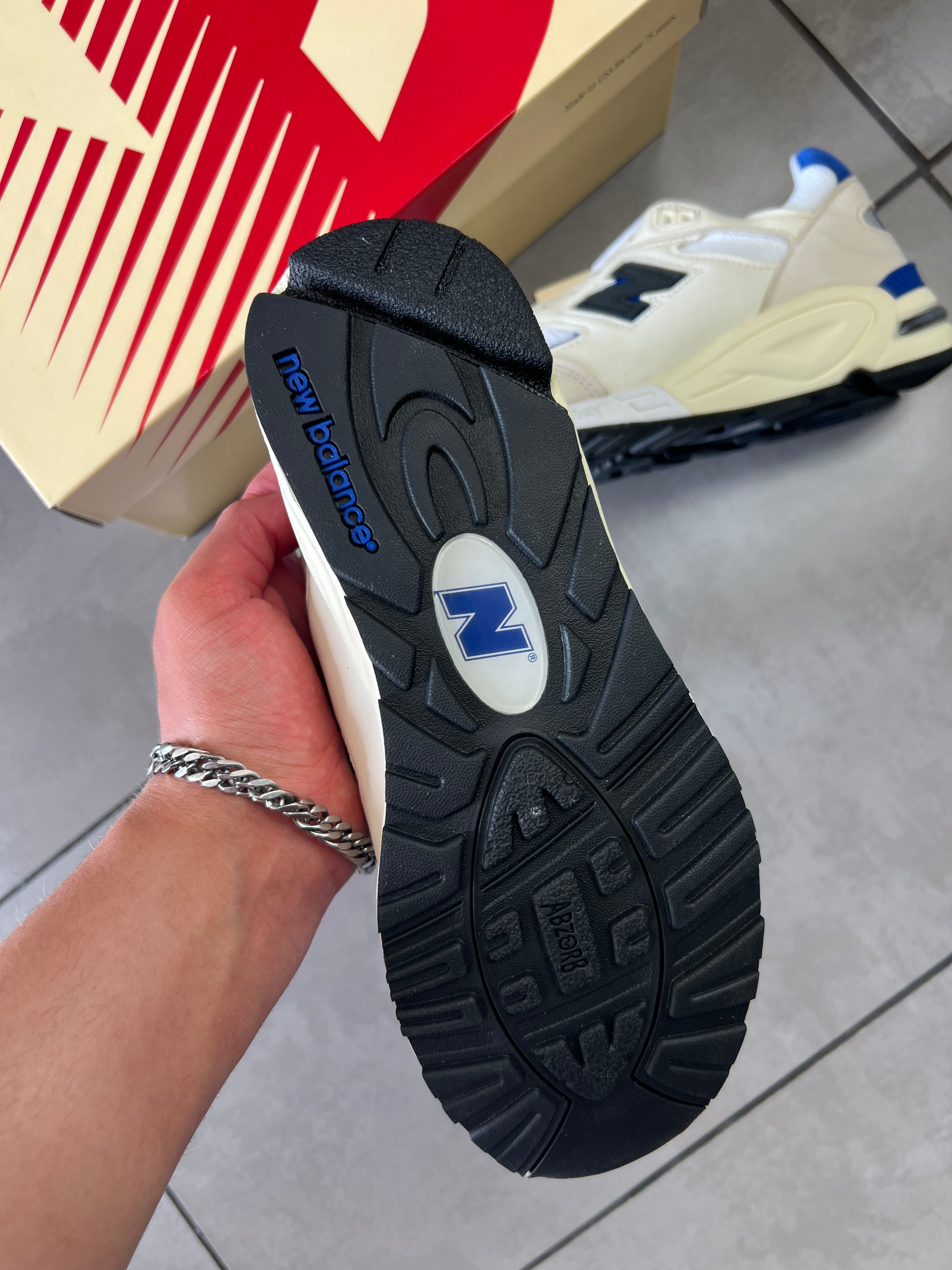 New Balance 990V2 Made In USA Cream Womens