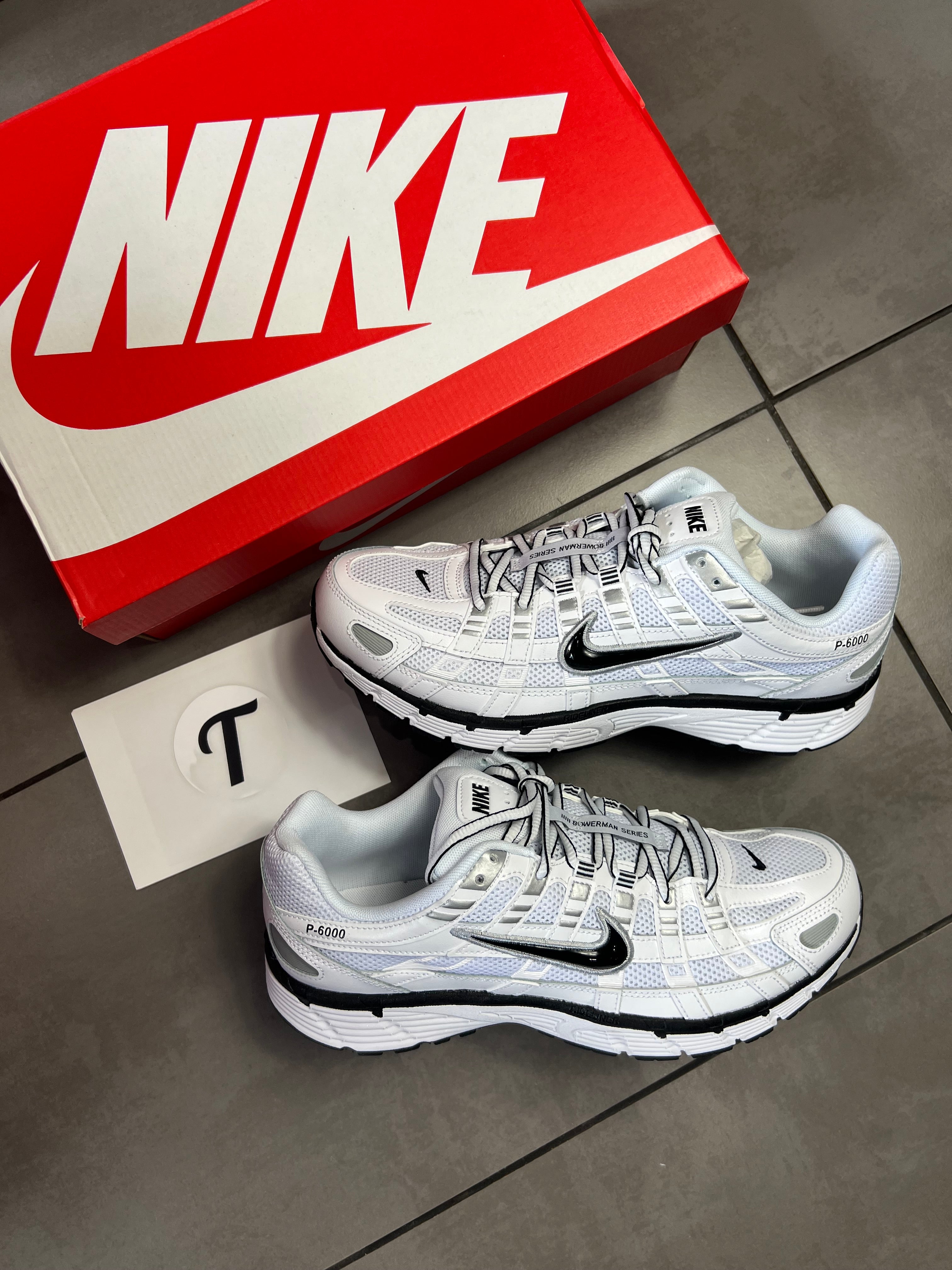 Nike P6000 White/Black Metallic