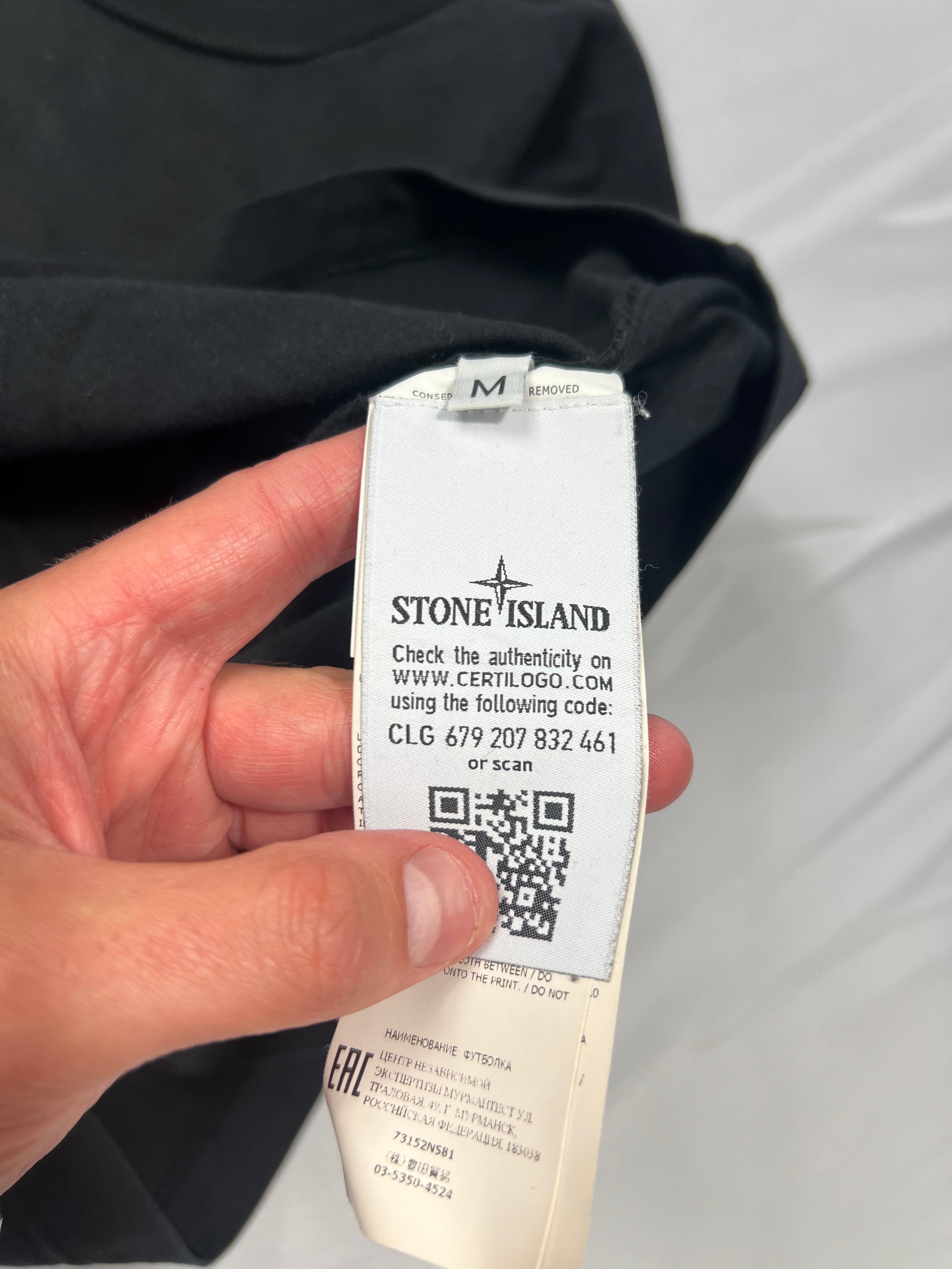 Stone Island Isola Di Pietra Tshirt Black