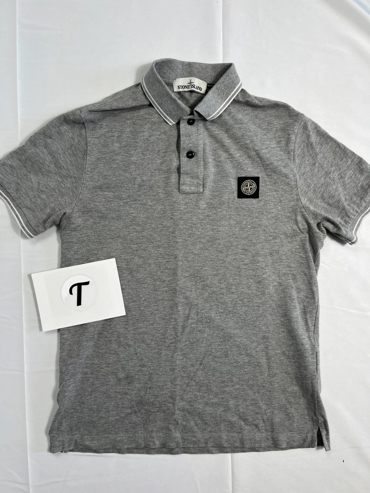 Stone Island Polo Shirt Marl Grey