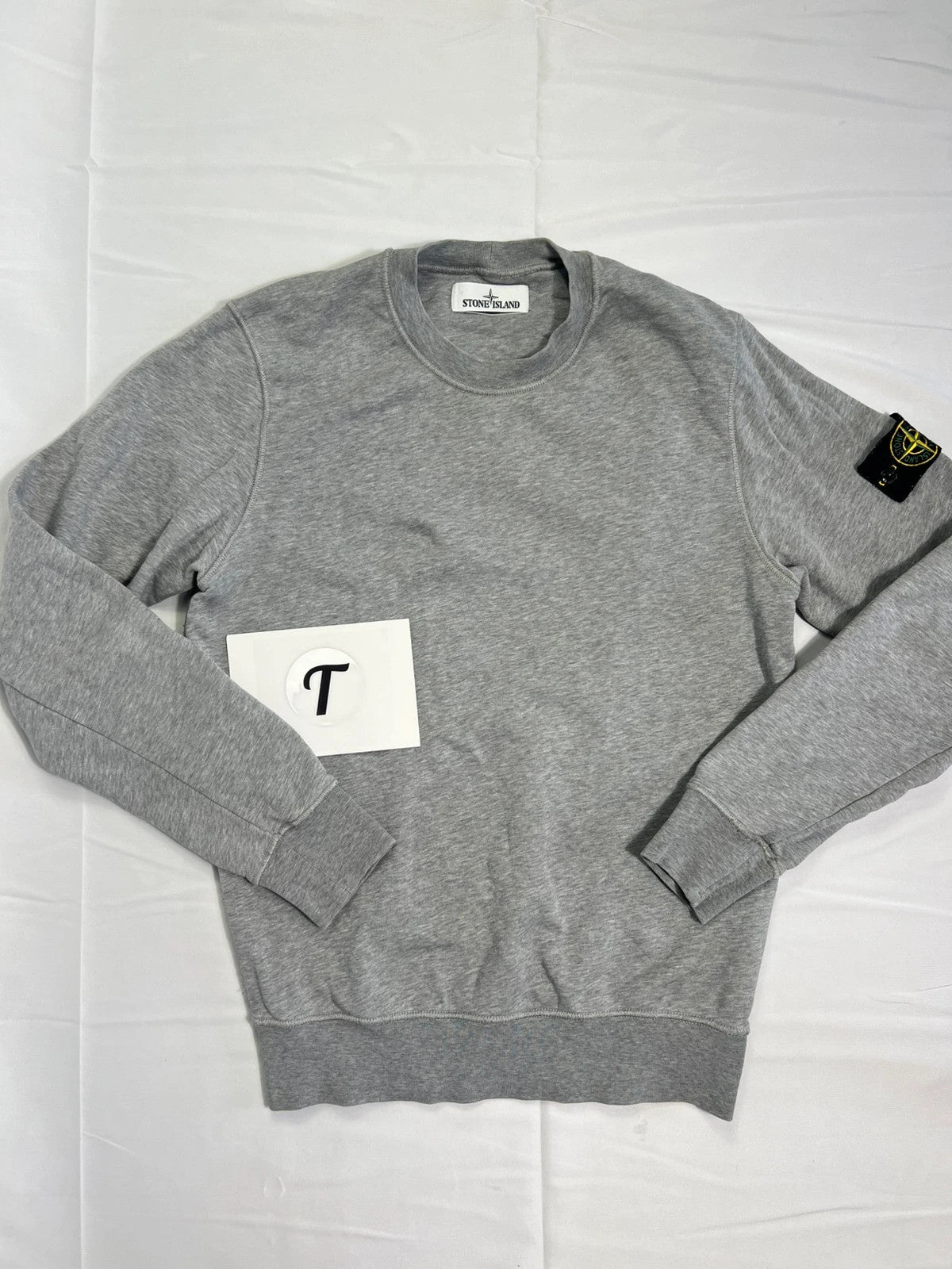 Stone Island Marl Grey Pullover Sweatshirt