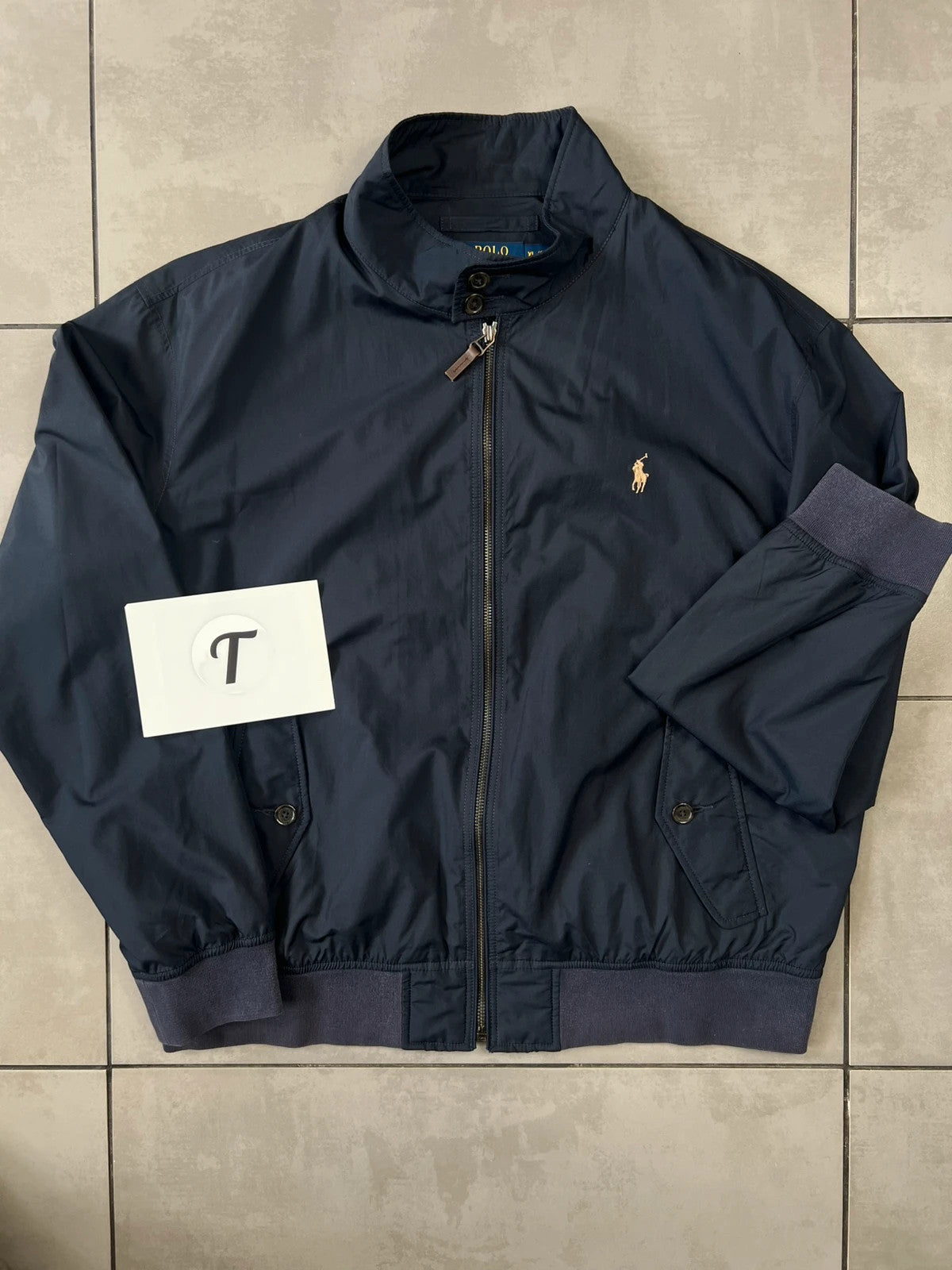 Ralph Lauren Harrington Style Bomber Jacket Navy