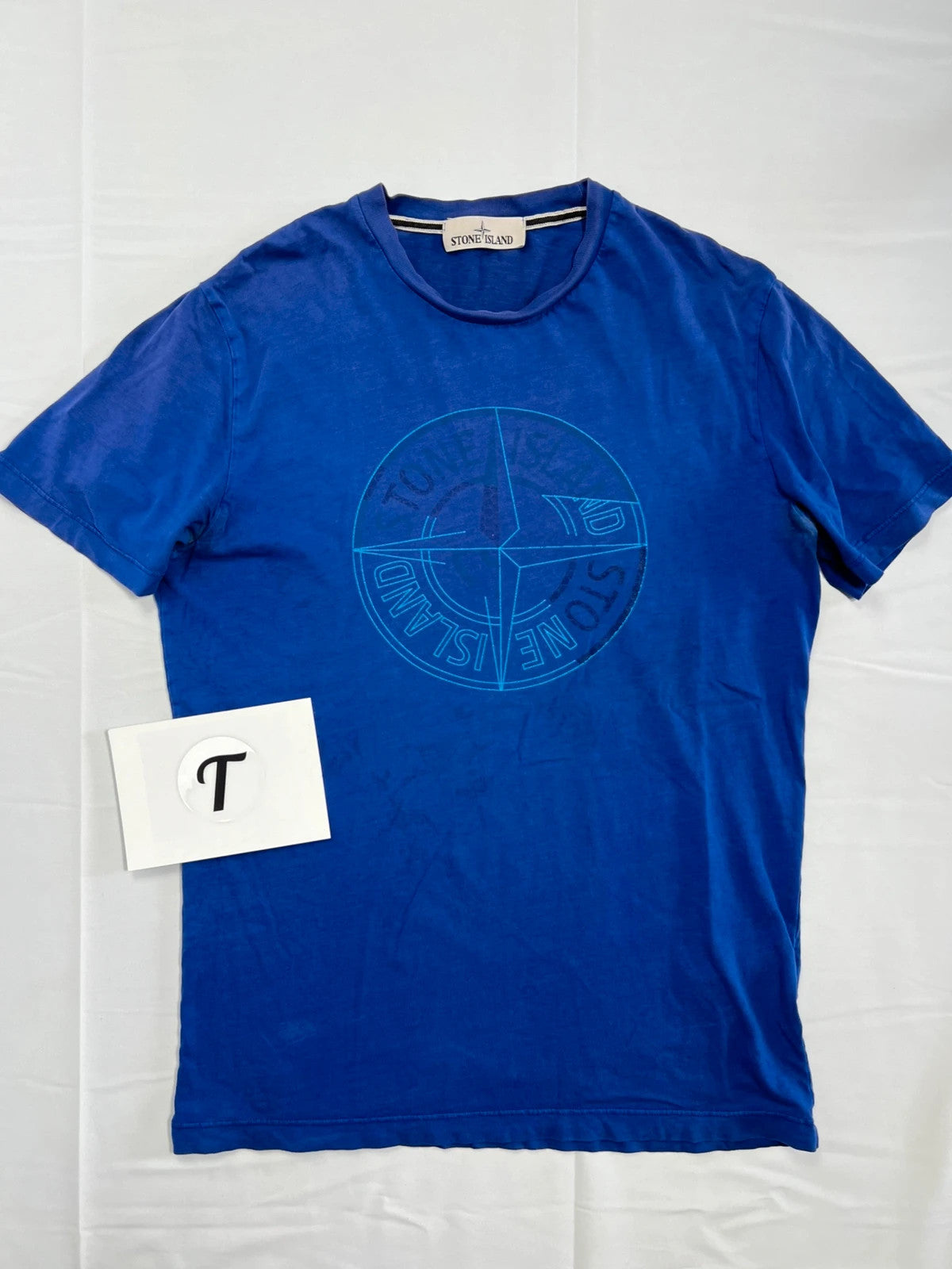 Stone Island Large Compass Blue Tshirt