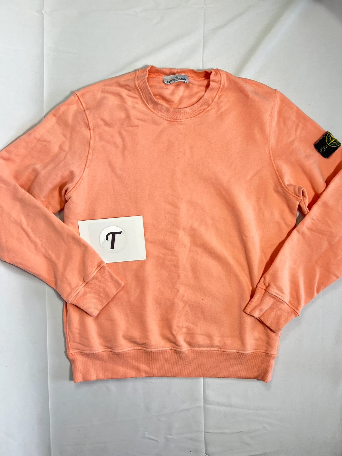 Stone Island Peach Coral Crewneck Sweatshirt