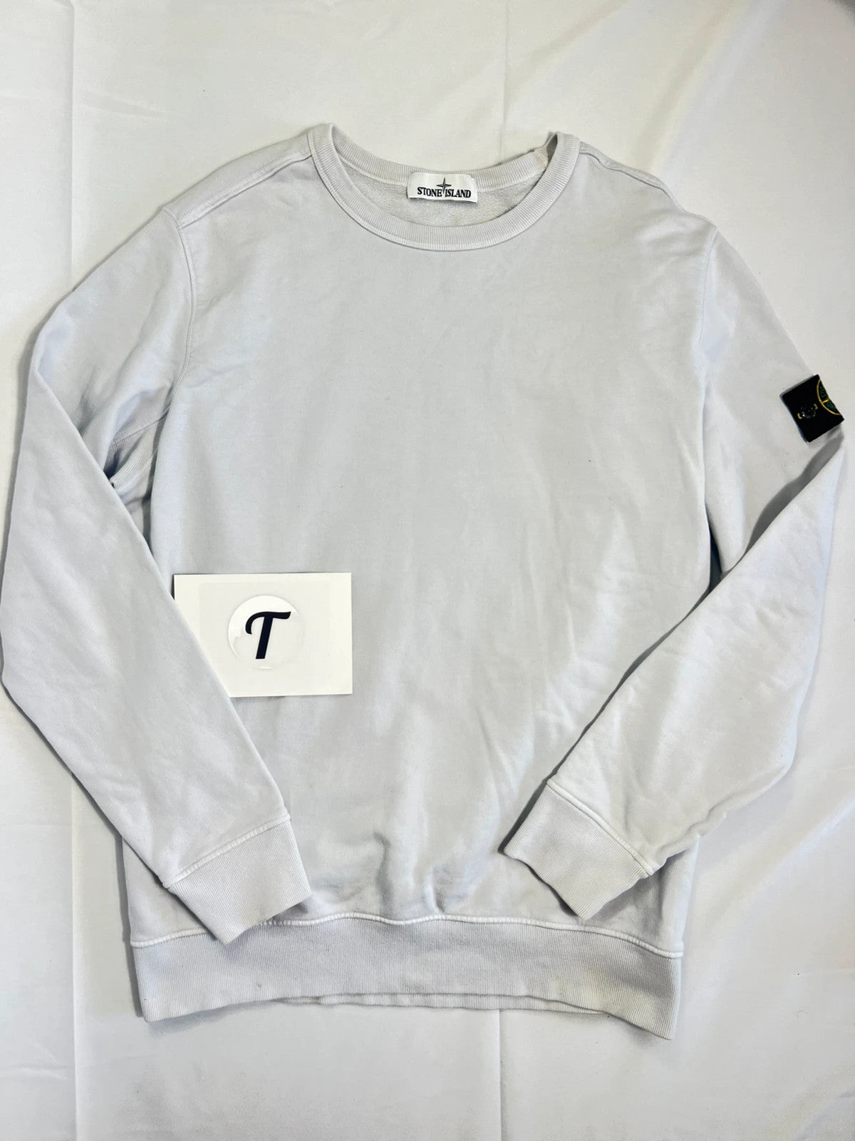 Stone Island Off White/Cream Crewneck Sweatshirt