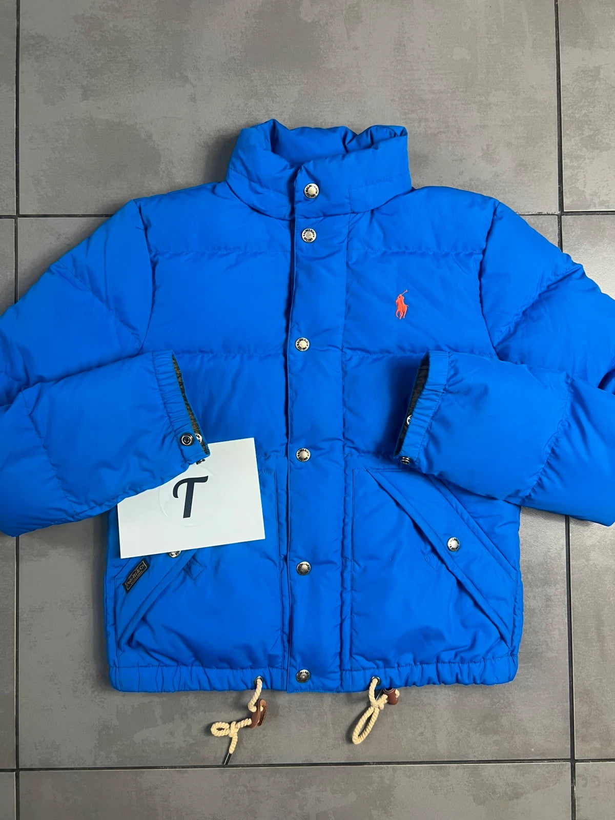 Ralph Lauren Womens Down Blue Puffer Jacket