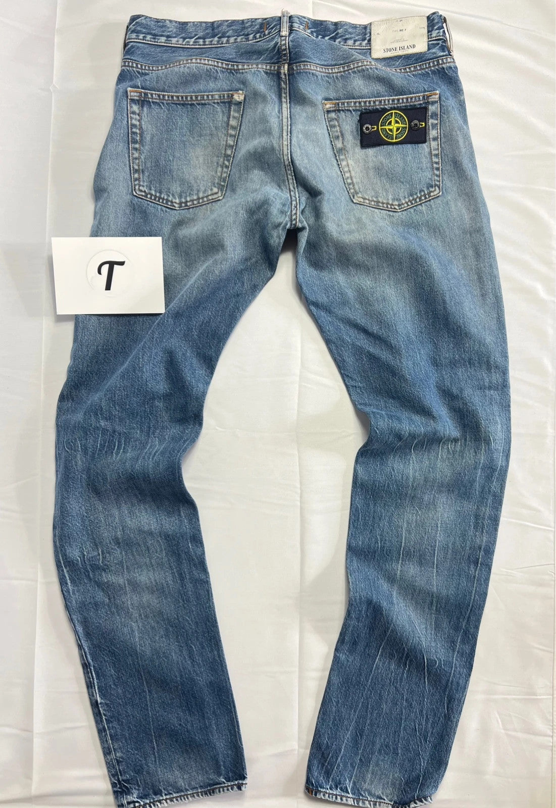 Stone Island Light Washed Blue Denim Jeans W34 L34