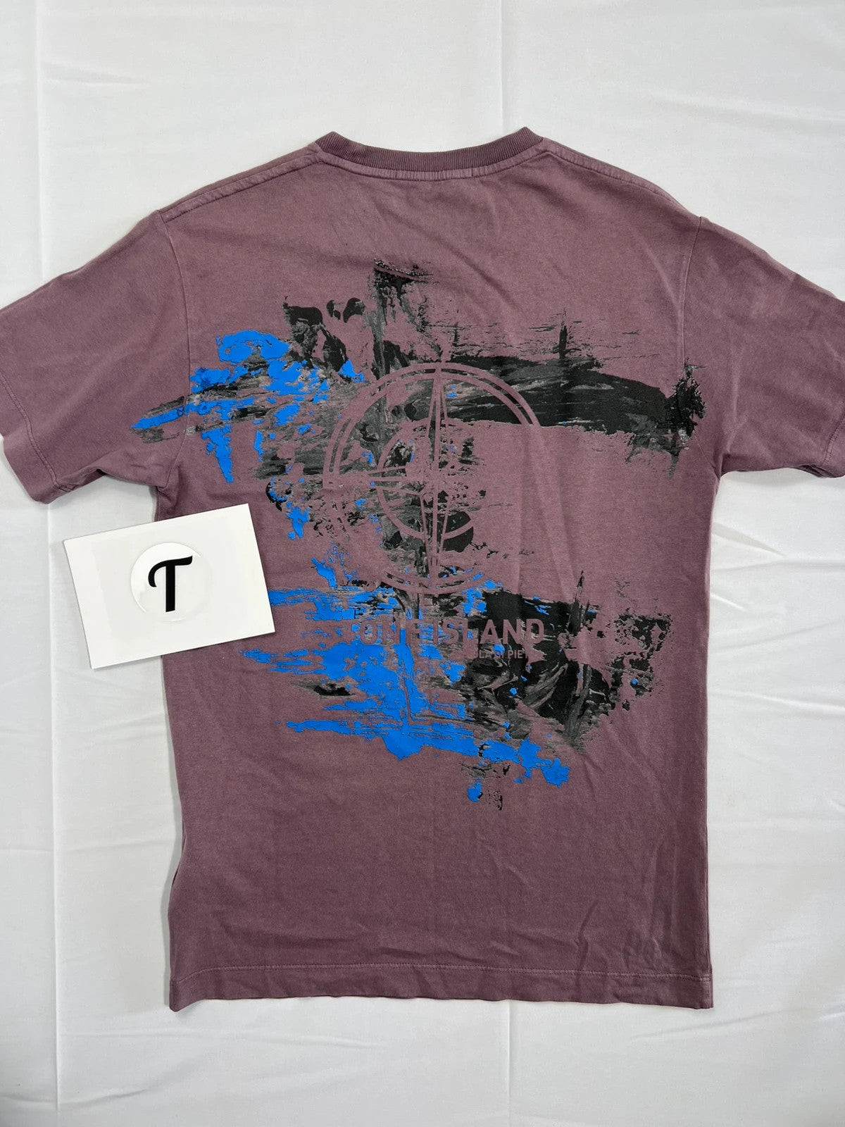 Stone Island Isola Di Pietra Paint Splatter Tshirt
